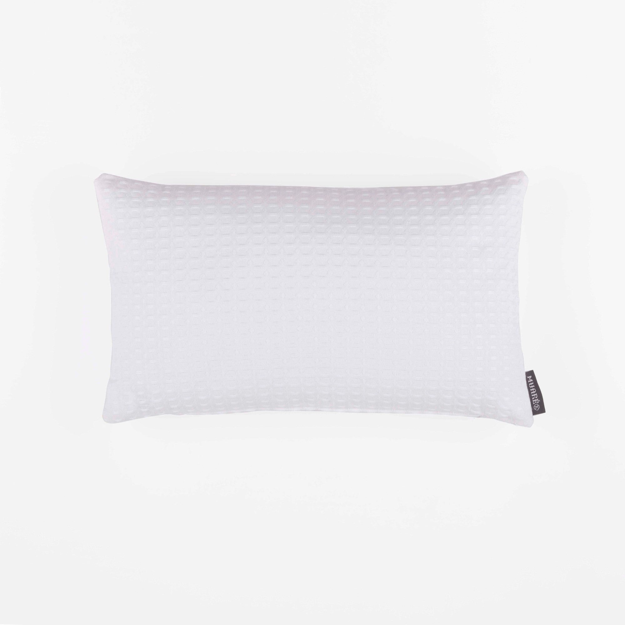 Funda de cojín Waffle Blanco 30x50 cm