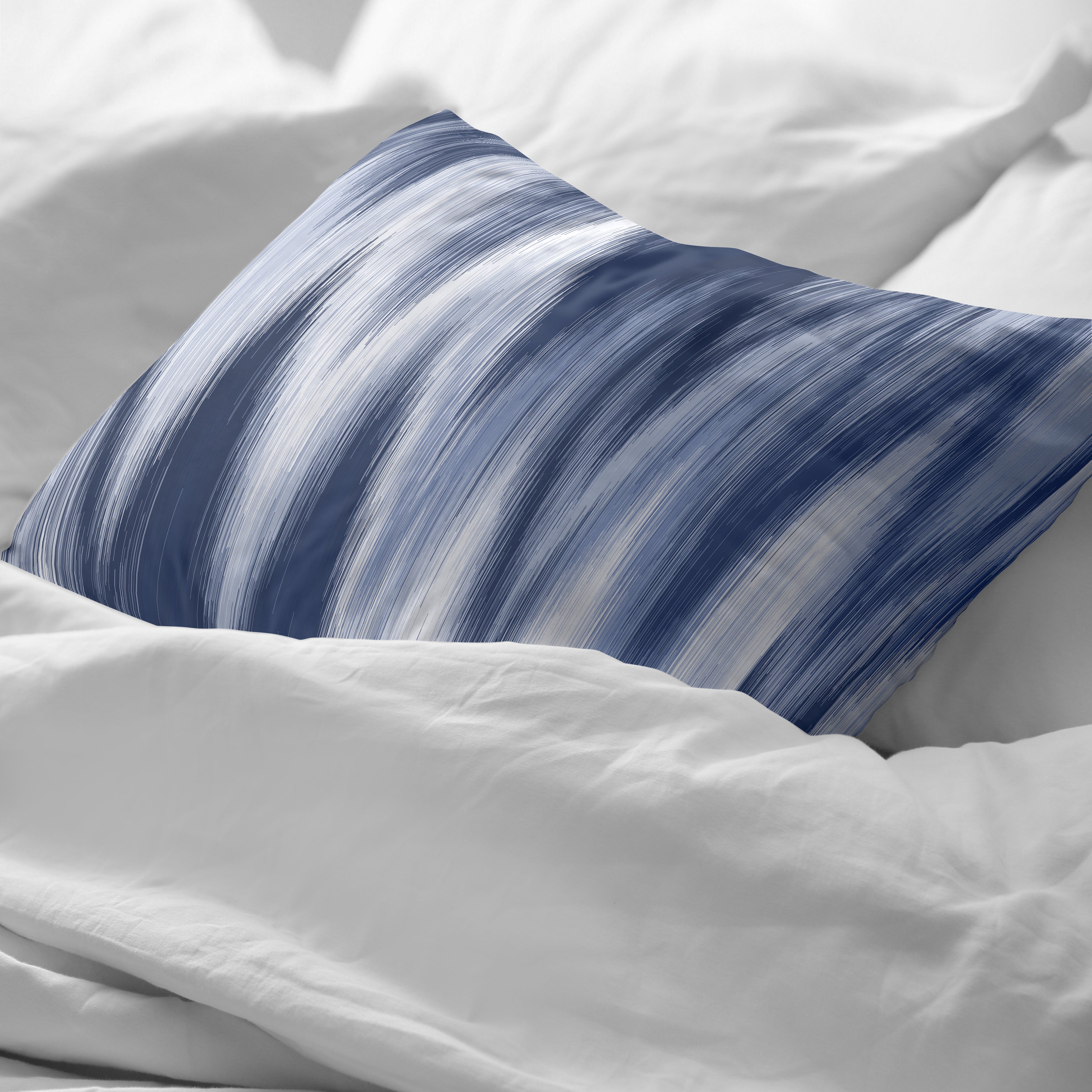 Funda de almohada 100% algodón 200 hilos Algemesí Azul
