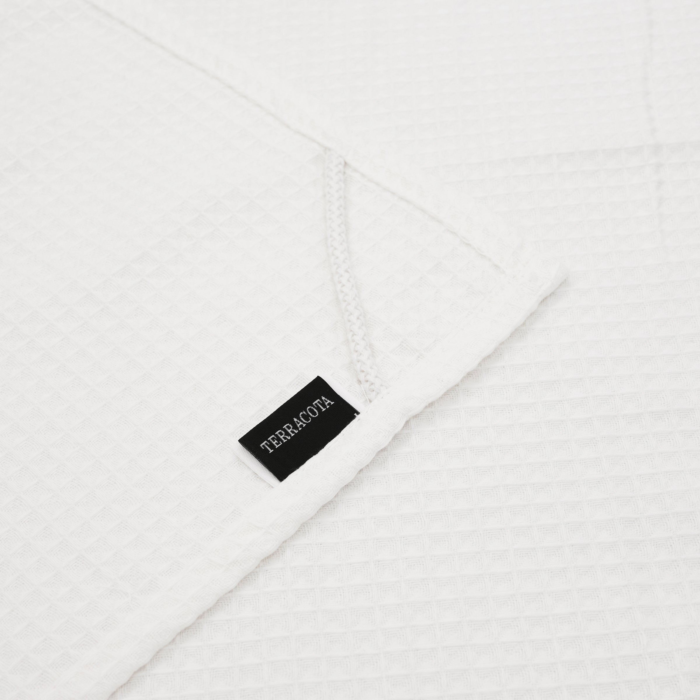 Toalla Waffle 100% algodón Blanco Quimico