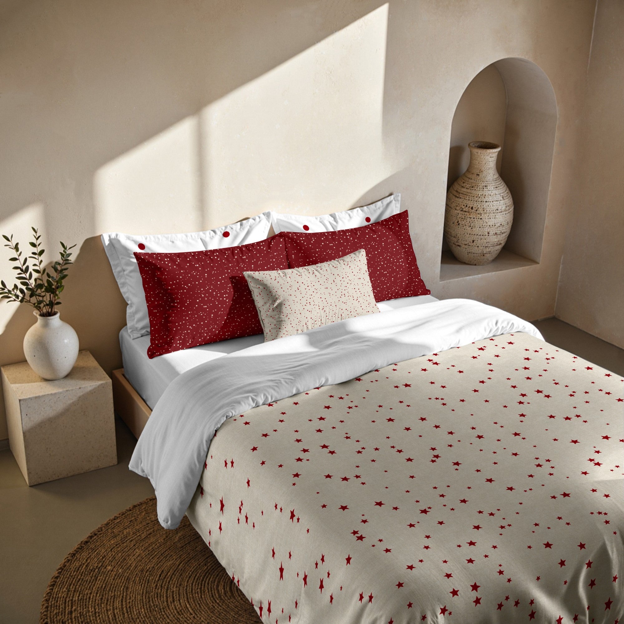 Duvet cover with clicks 100% cotton Lapland 13