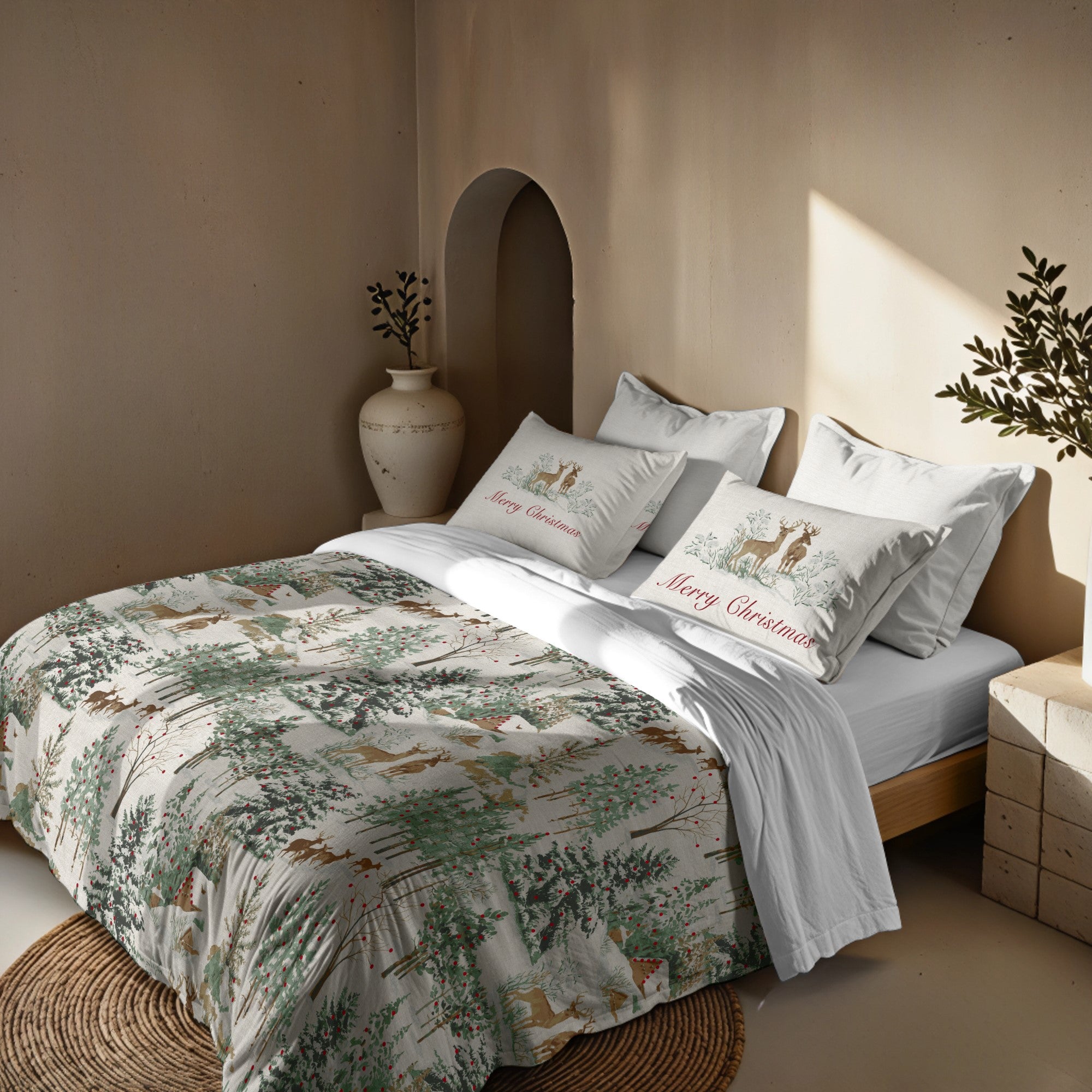 Duvet cover with clicks 100% cotton Lapland 57