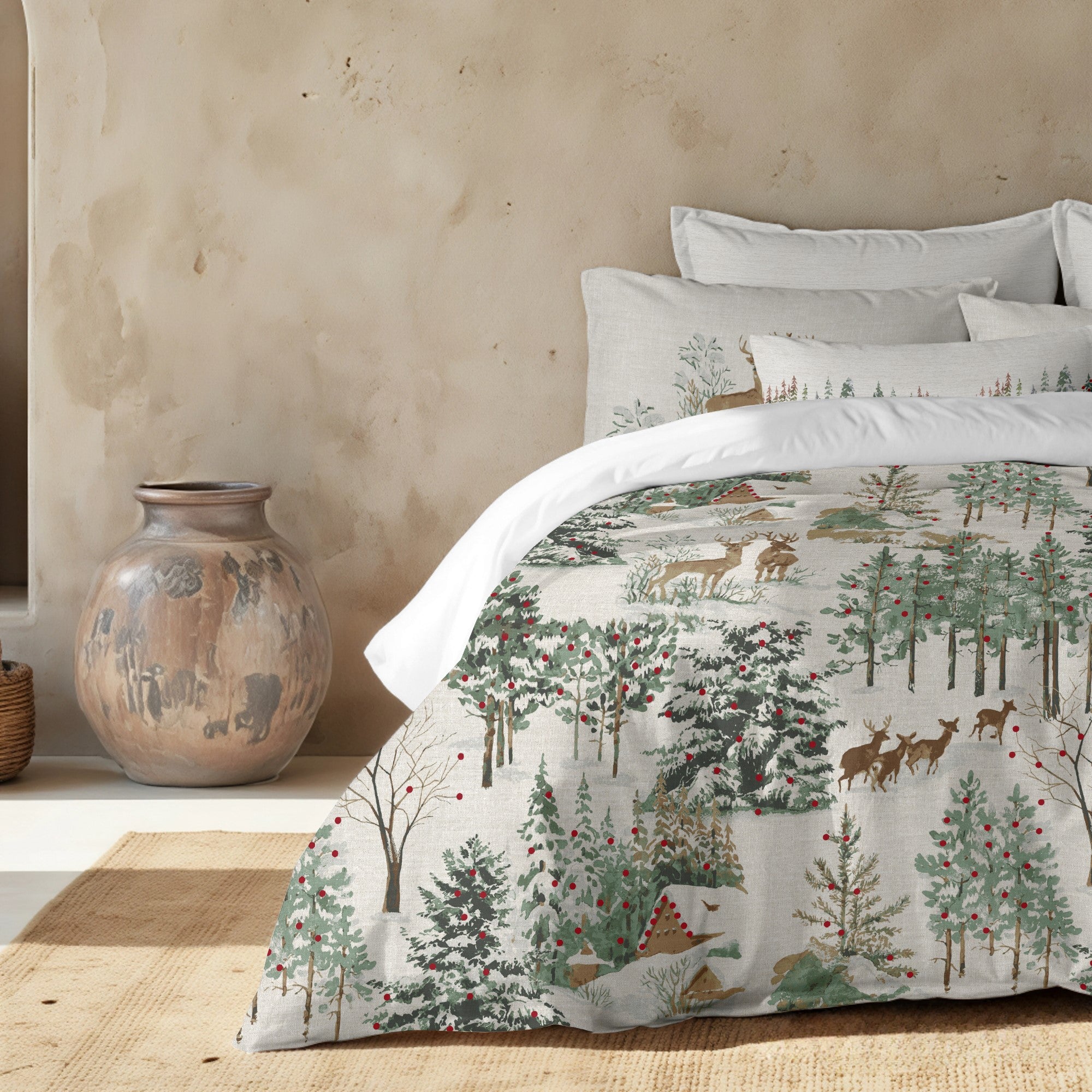 Duvet cover with clicks 100% cotton Lapland 57
