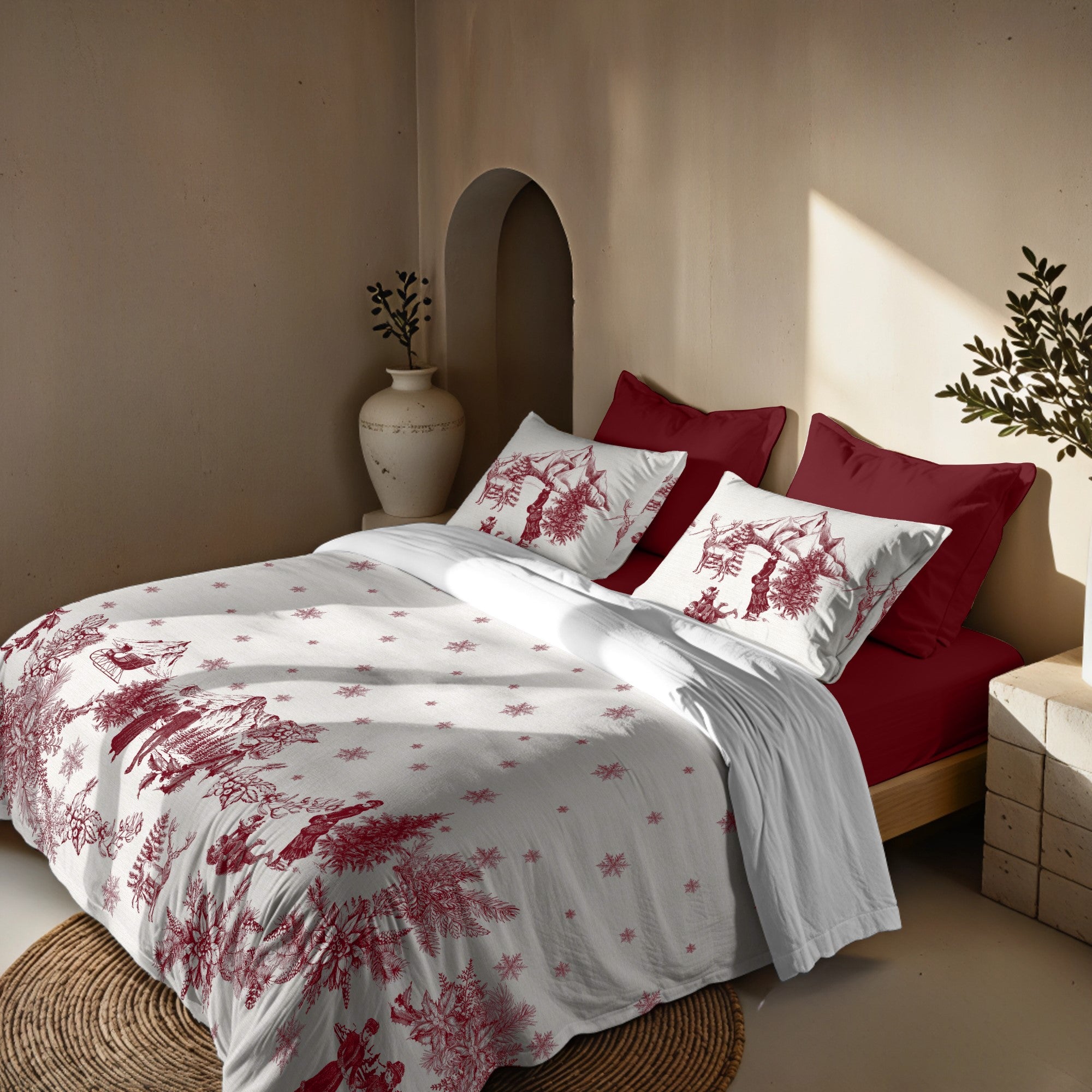 Duvet cover with Toile clicks