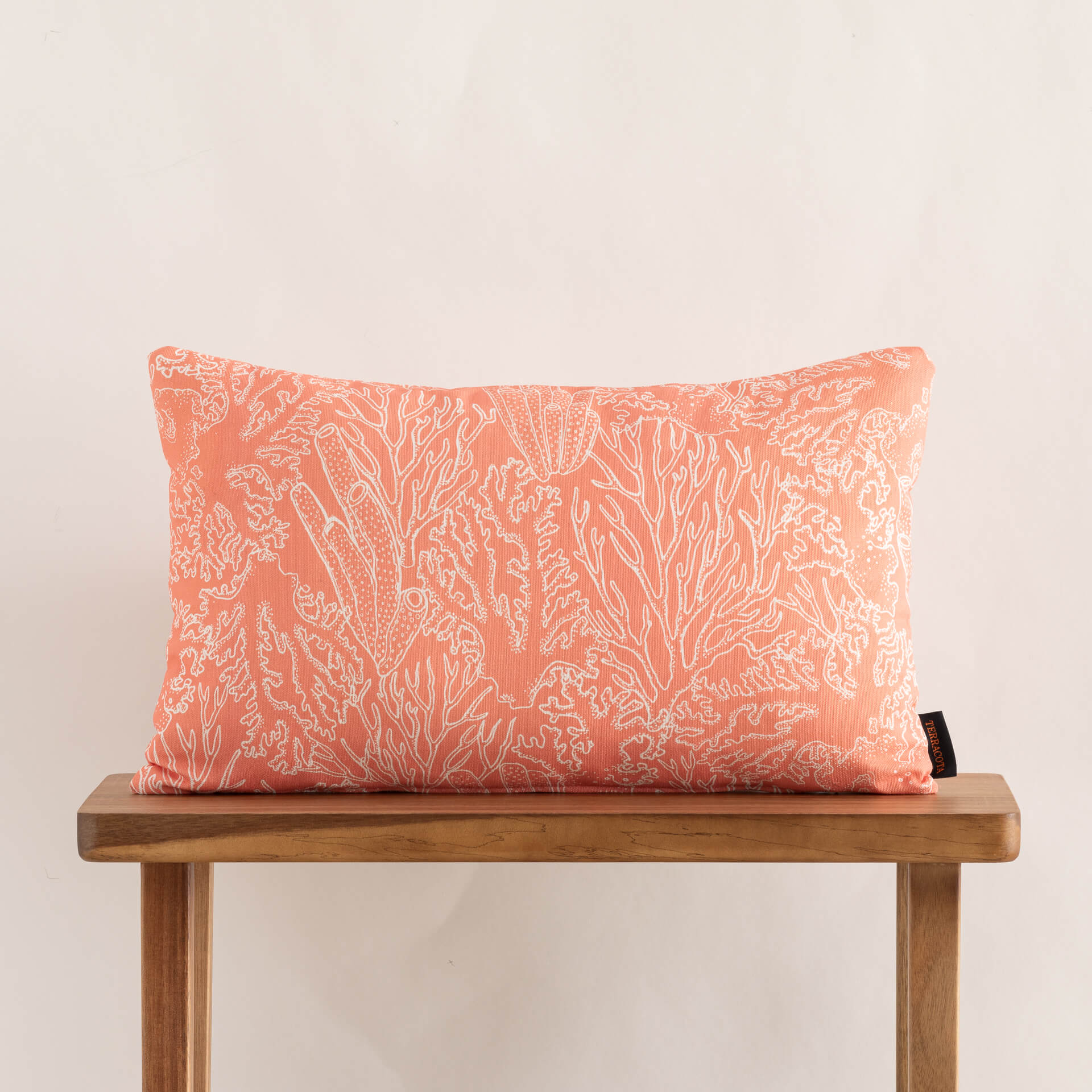 Funda de cojín 100% algodón 30x50 cm Begur Coral C 0