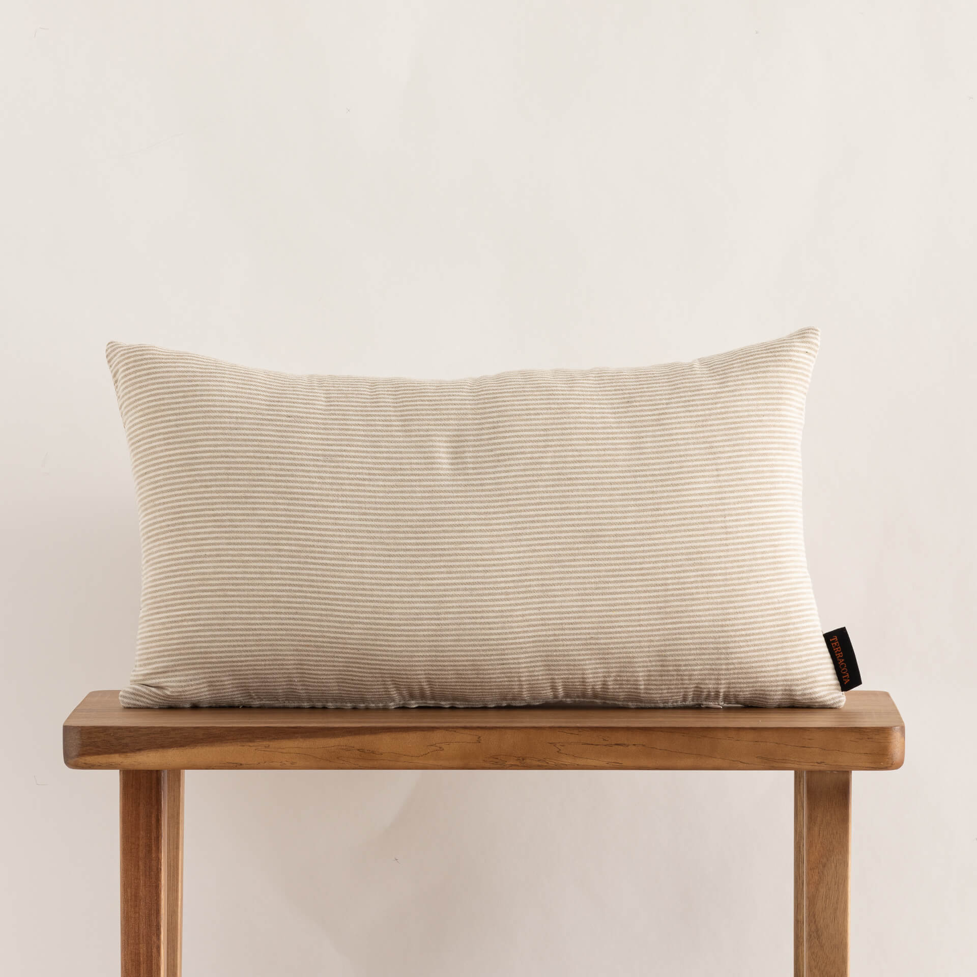 Funda de cojín jacquard 30x50 cm Jávea pequeña Tabaco 0