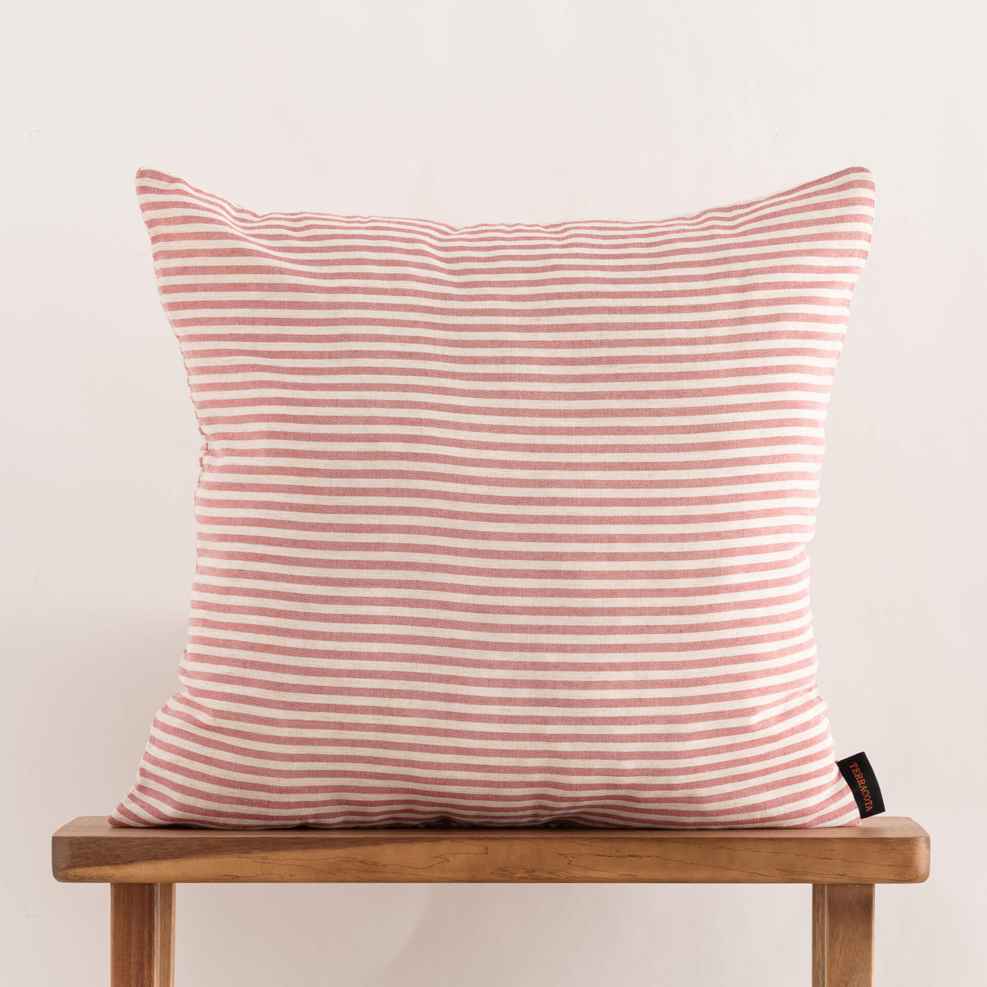 Funda de cojín jacquard 50x50 cm Jávea Mediana Granate 0