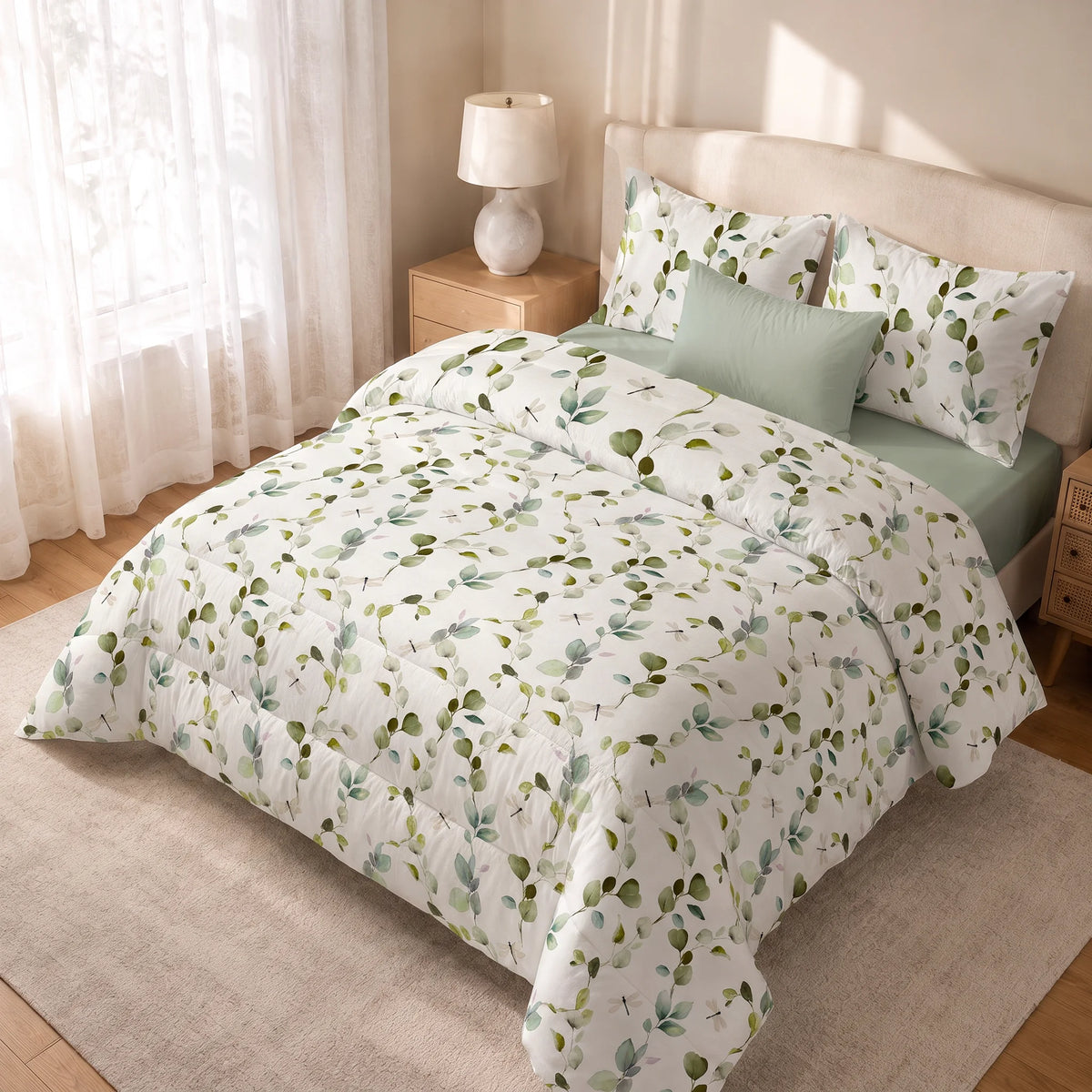 Edredón estampado acolchado 0120-362 tacto suave
