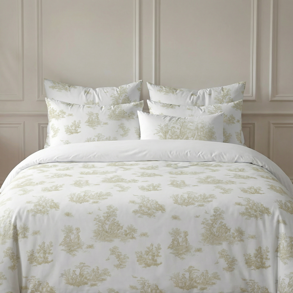 Funda nórdica Godella Beige percal 200 hilos