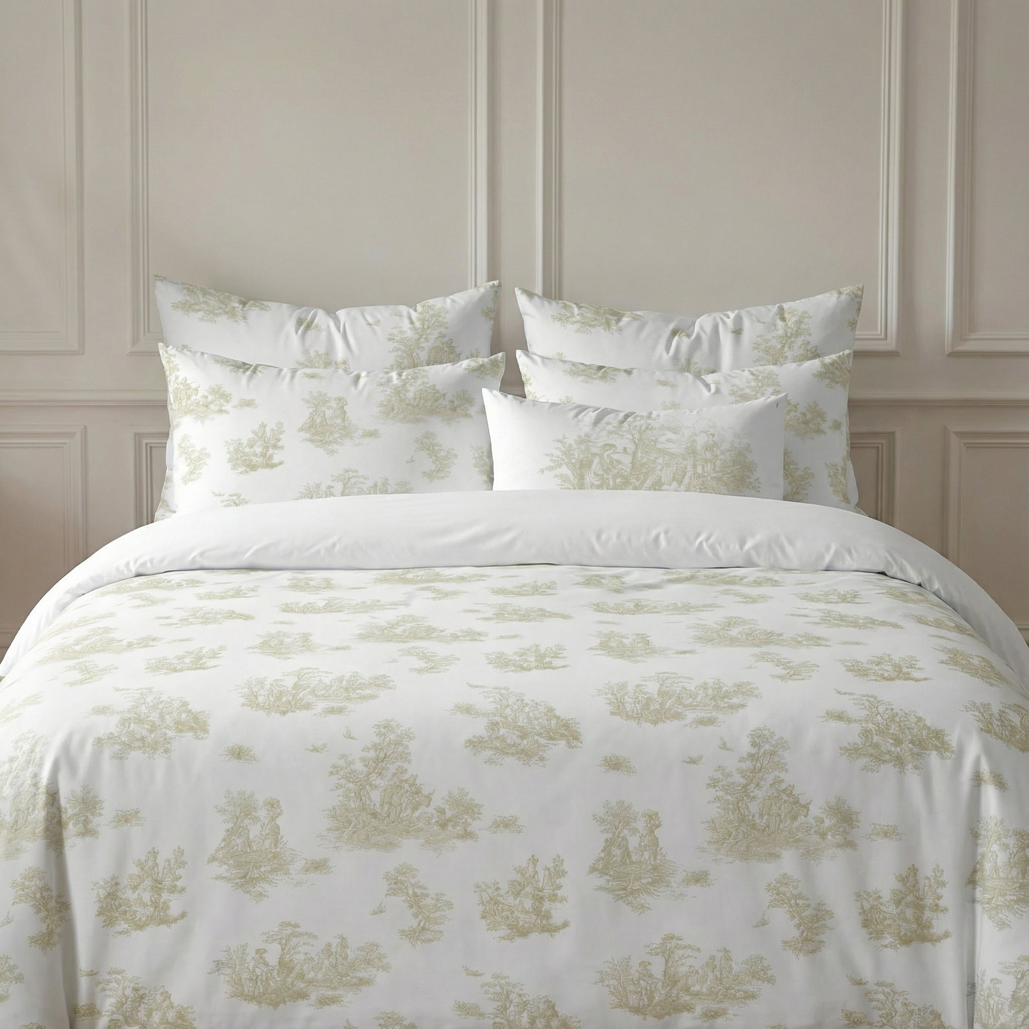 Funda nórdica Godella Beige percal 200 hilos