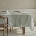 Stain-resistant tablecloth 100% cotton Lluc Green