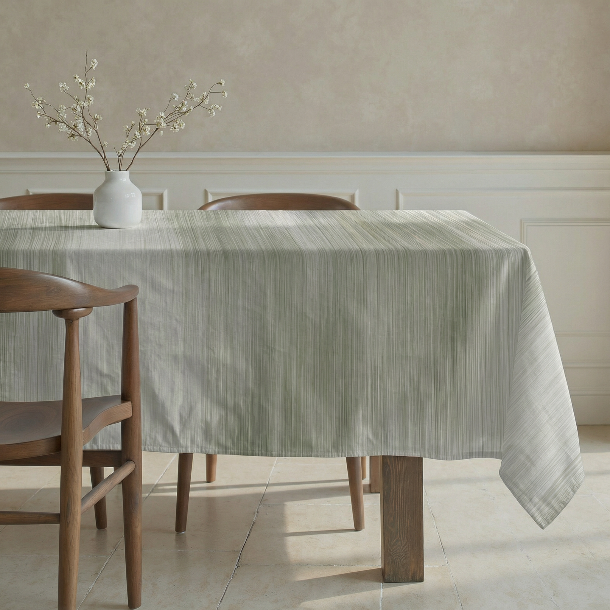 Nappe antitache 100% coton Lluc Vert