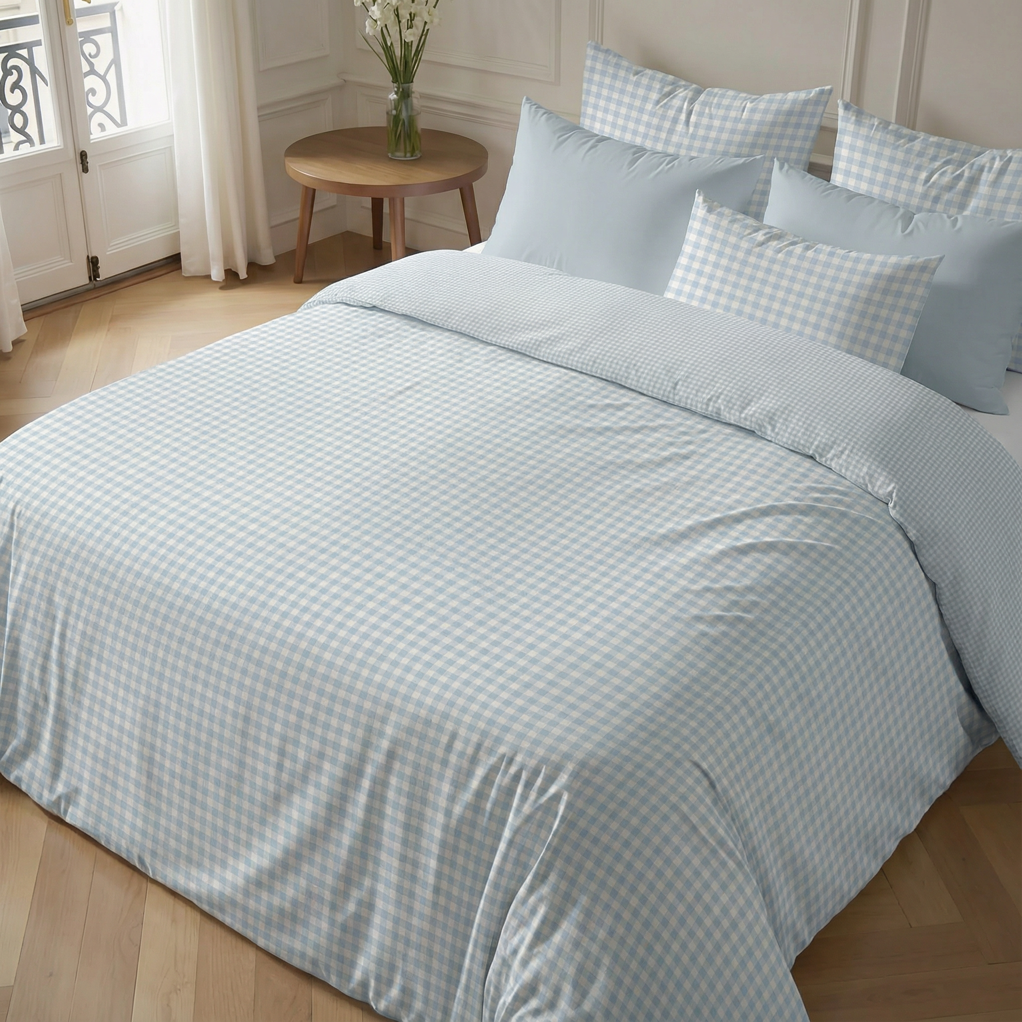 Funda nórdica Calafat Azul Claro percal 200 hilos