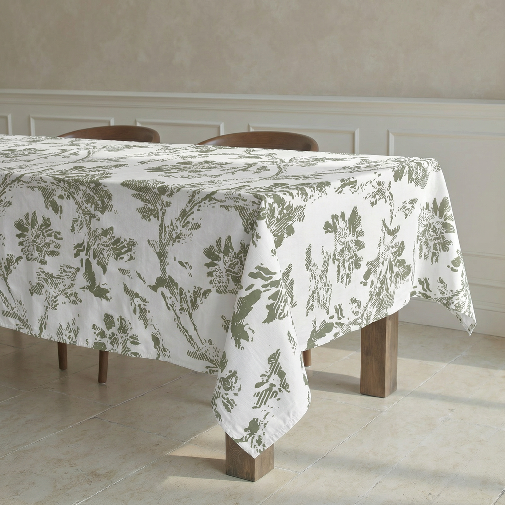 Chella 100% cotton stain resistant tablecloth