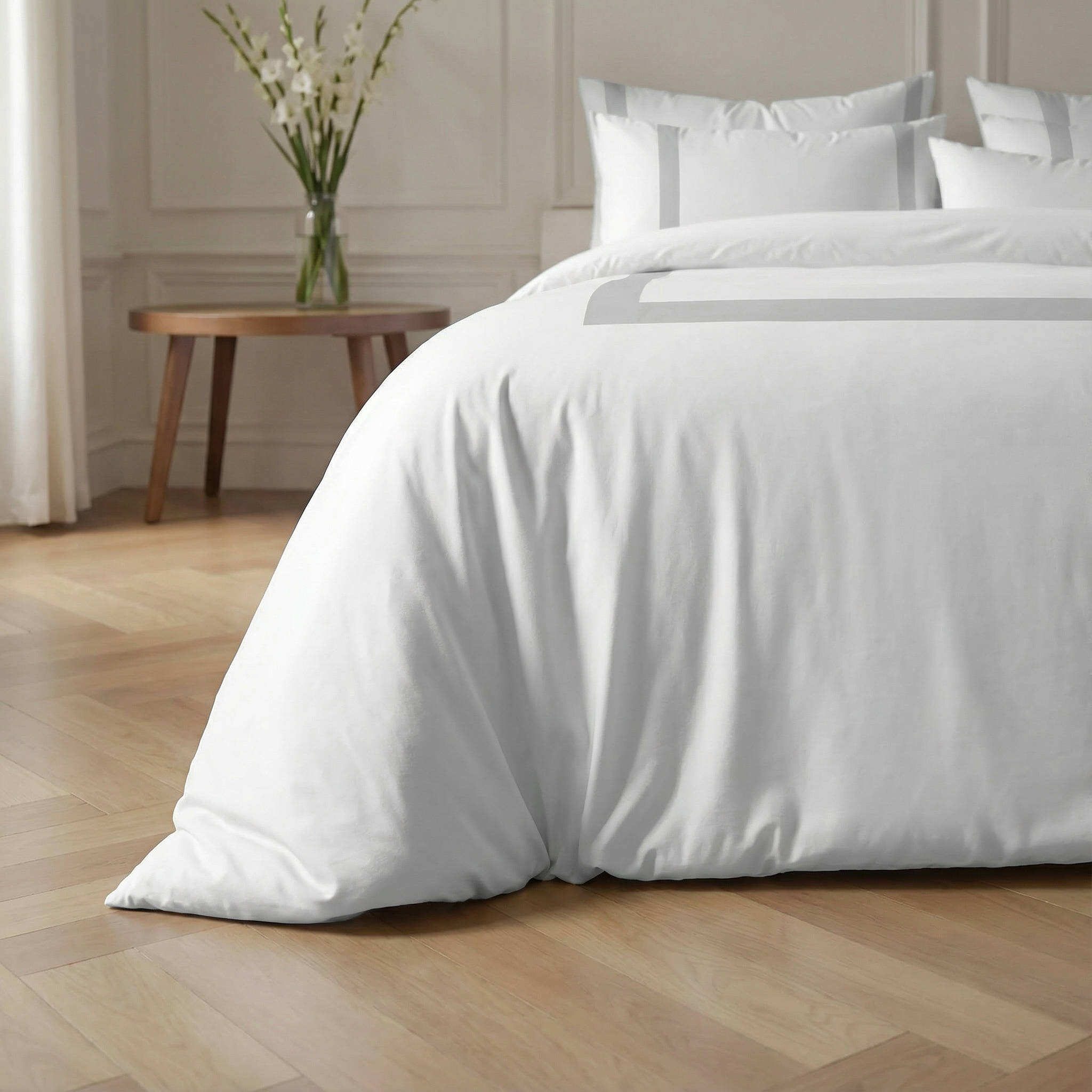 Funda nórdica Portitxol Plateado percal 200 hilos