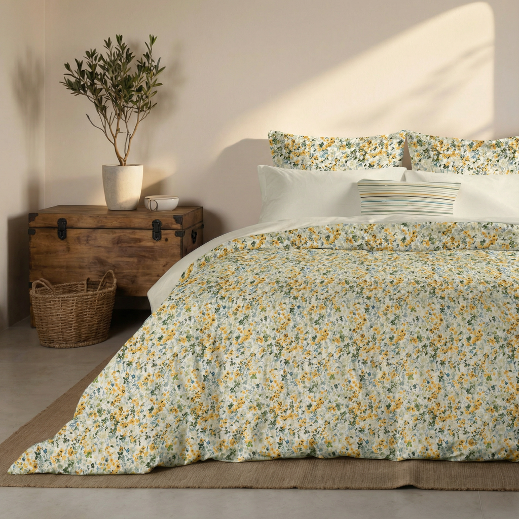 Catadau percale duvet cover, 200 thread count