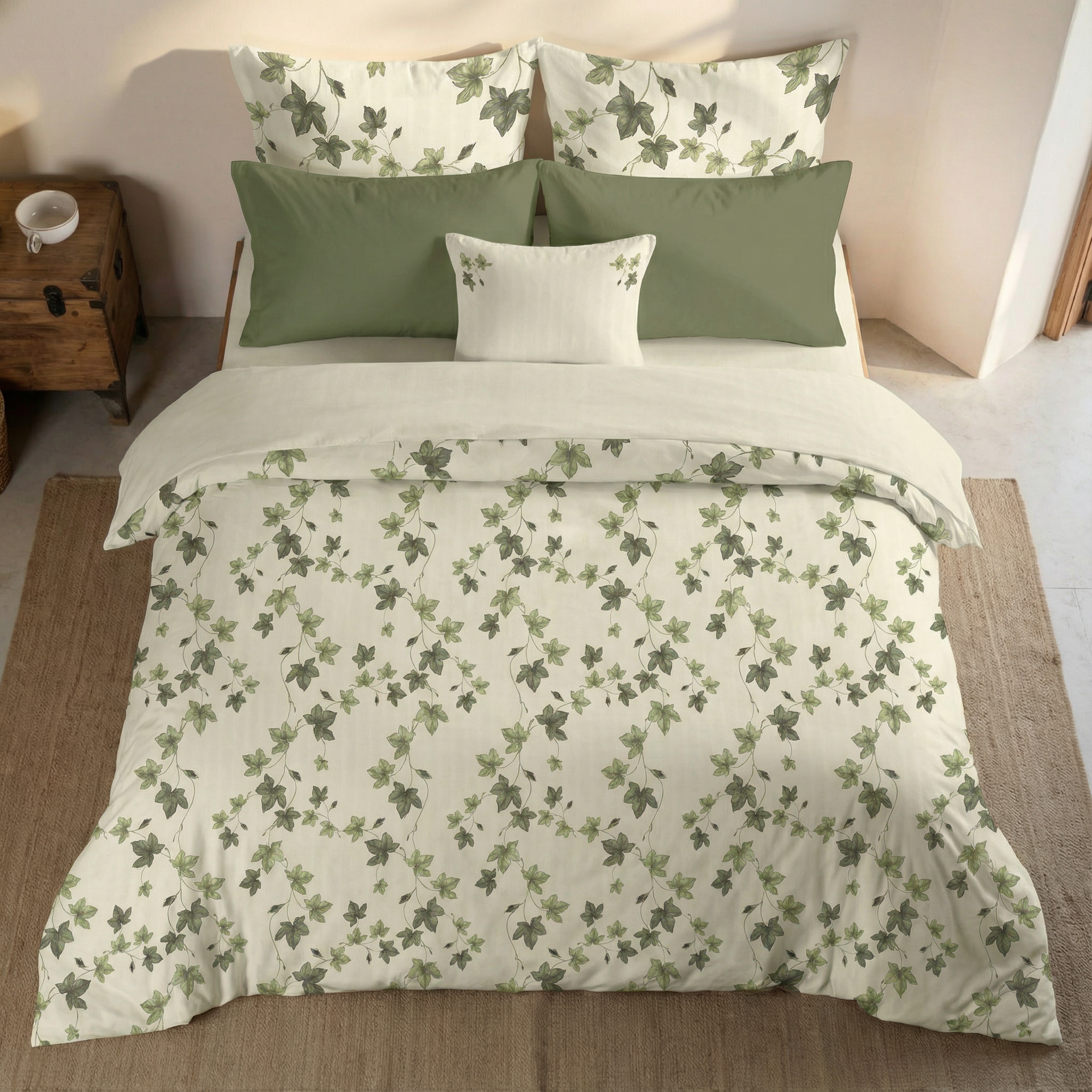 Housse de couette en percale Navarres, 200 fils au pouce carré