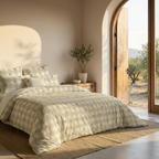 Sella percale duvet cover, 200 thread count