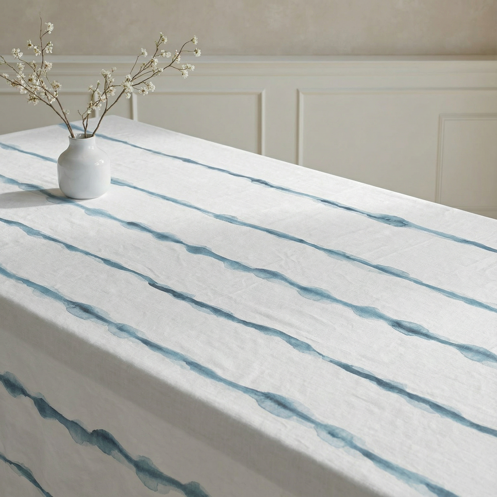 Vera 100% cotton stain-resistant tablecloth