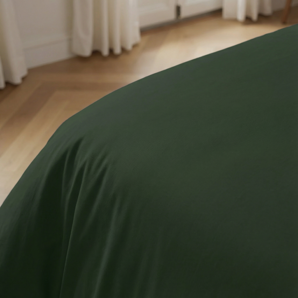 Funda nórdica Verde Oscuro percal 200 hilos