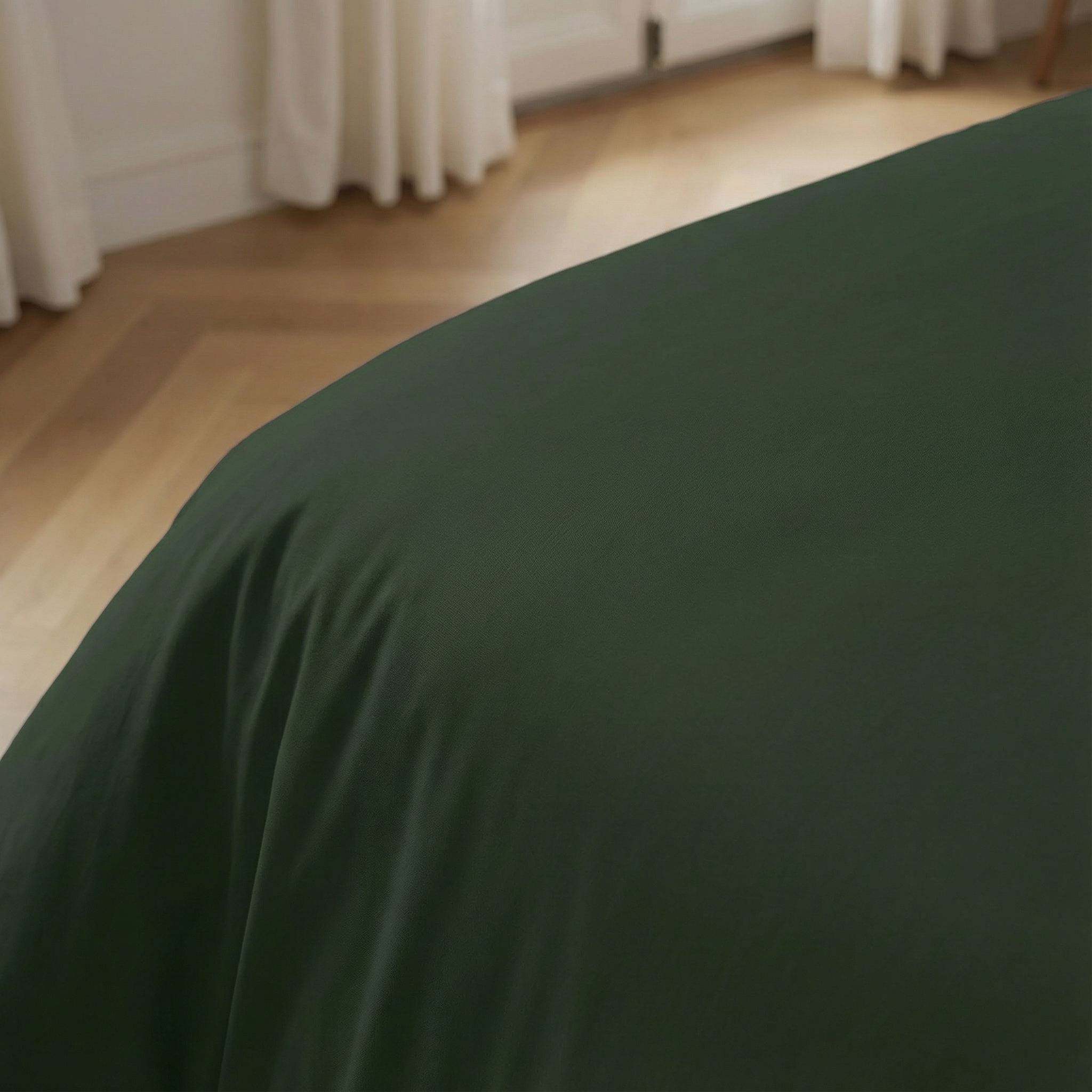 Funda nórdica Verde Oscuro percal 200 hilos