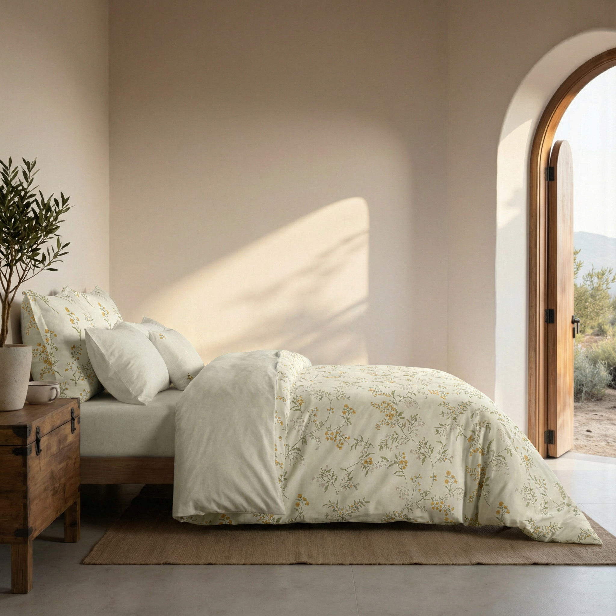 Tortosa percale duvet cover, 200 thread count