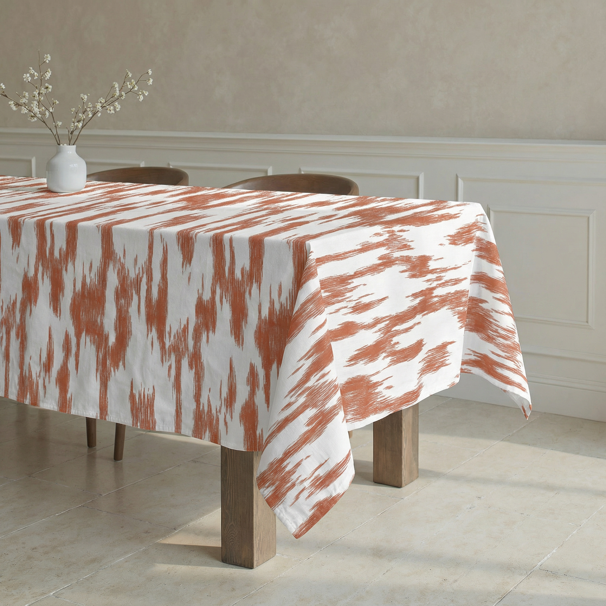 Fitted sheet Begur Coral percale 200 threads