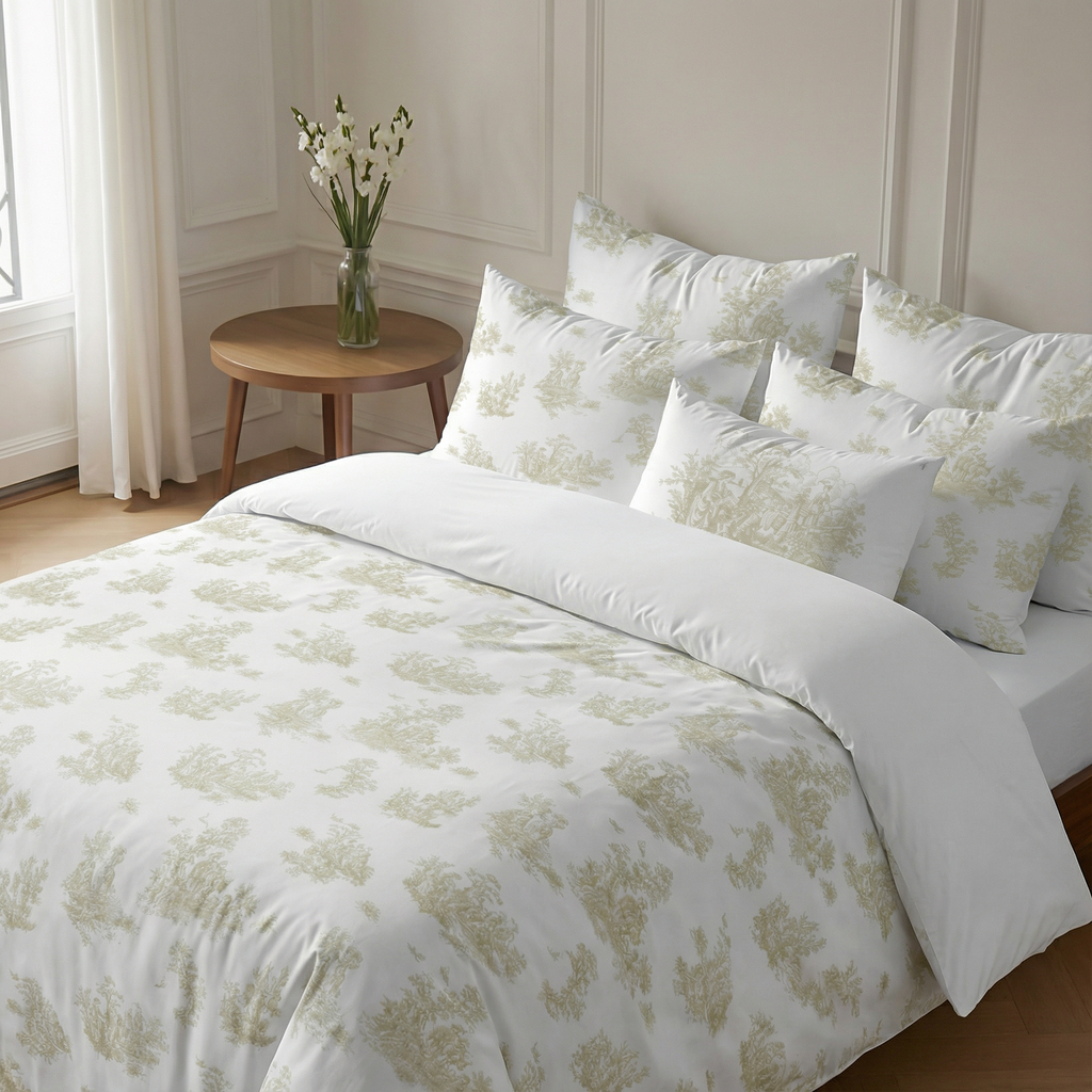 Funda nórdica Godella Beige percal 200 hilos