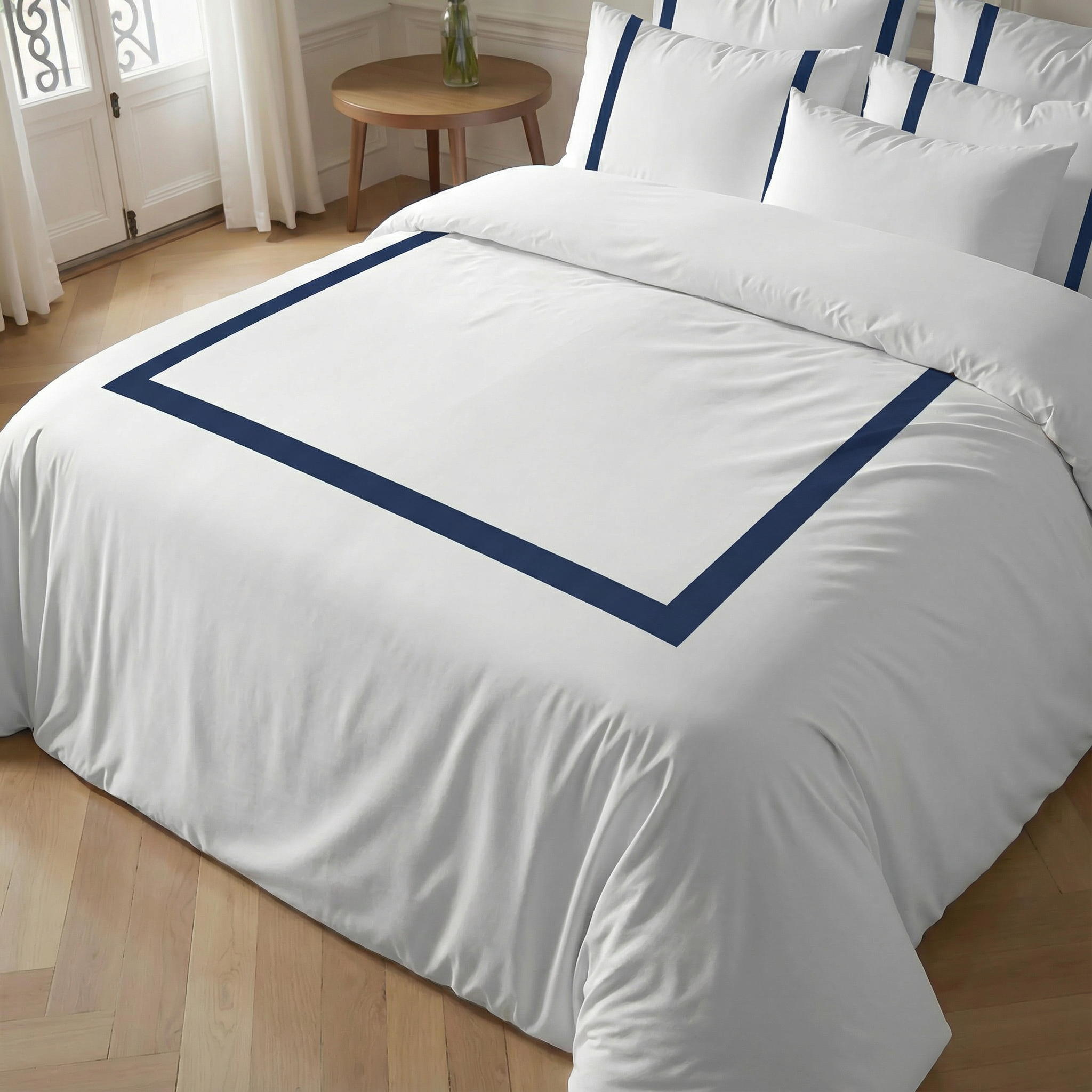 Funda nórdica Portitxol Azul percal 200 hilos