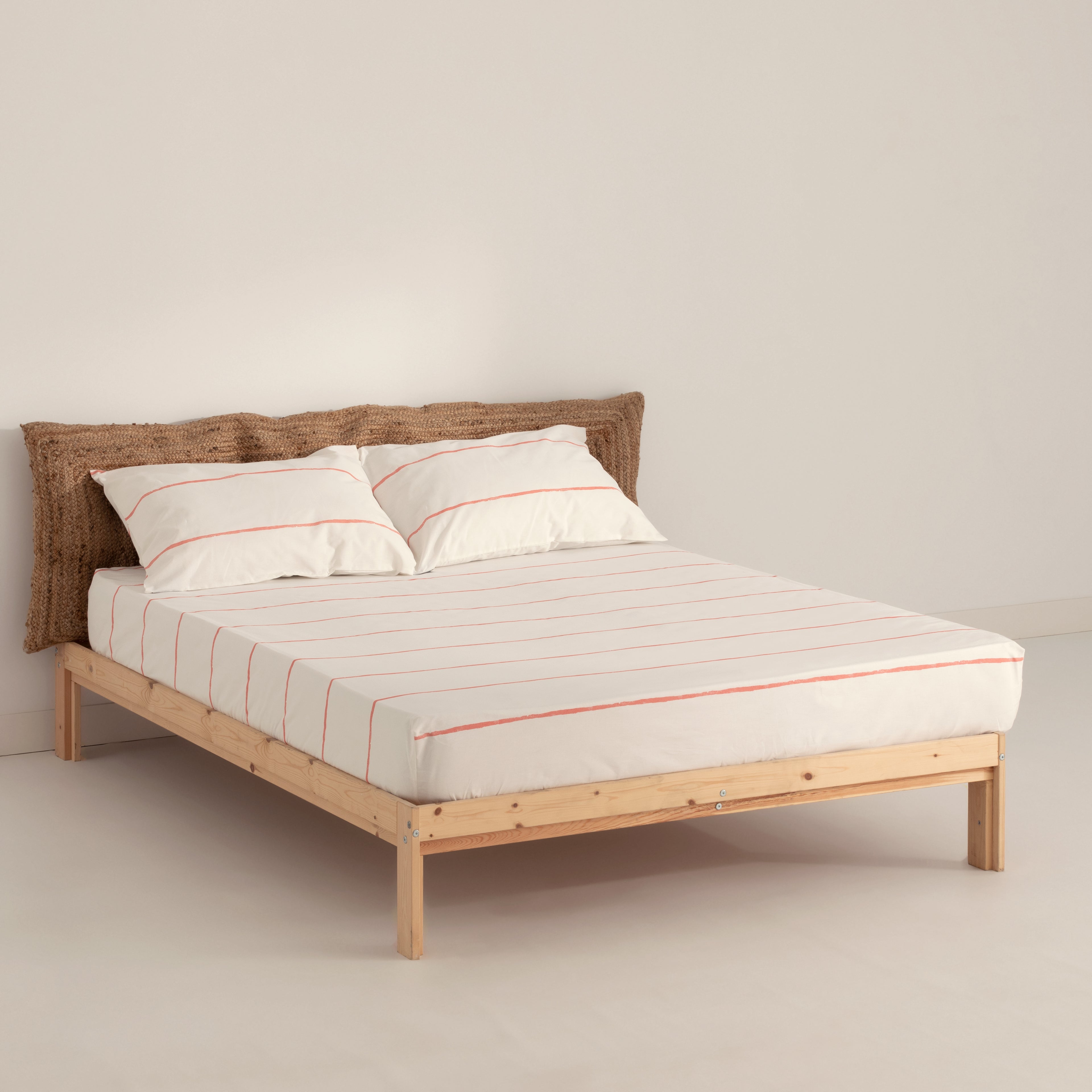 Bajera Ibiza Coral percal 200 hilos