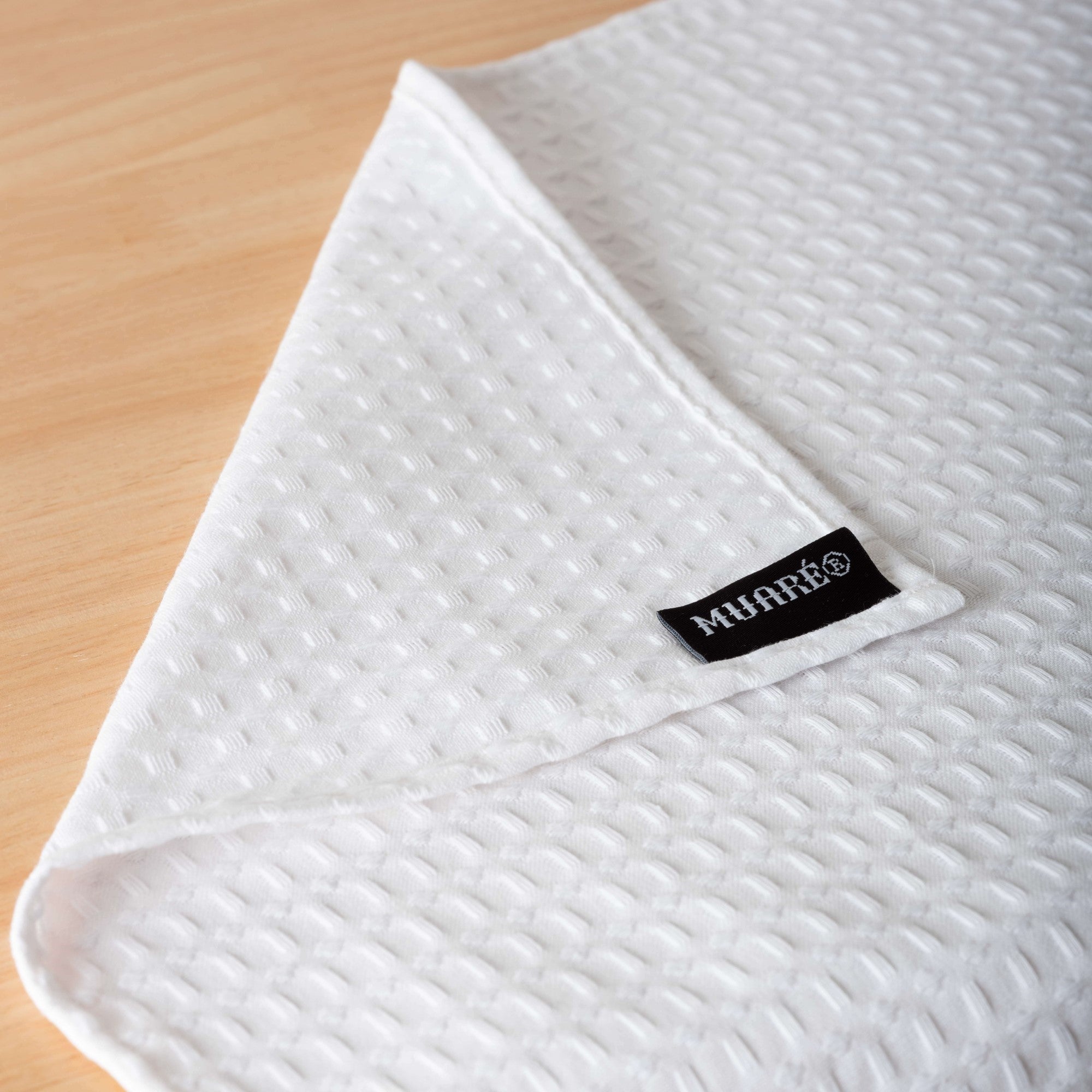 Pack 2 servilletas Waffle Blanco 45x45 cm