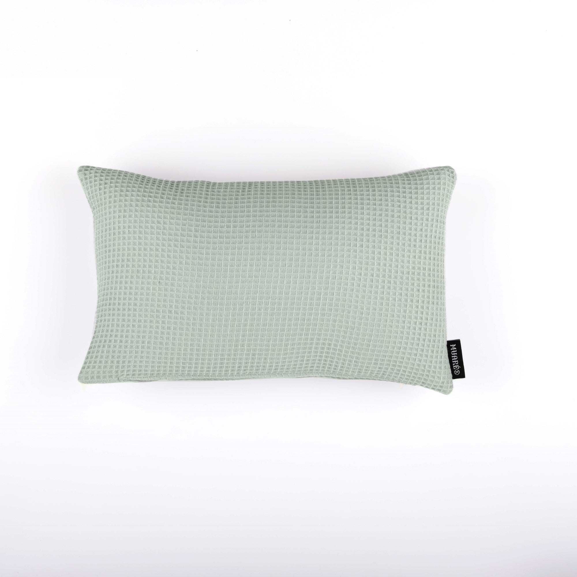 Funda de cojín Waffle Verde Agua 30x50 cm