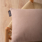 Funda de cojín Waffle Pink 50x50 cm