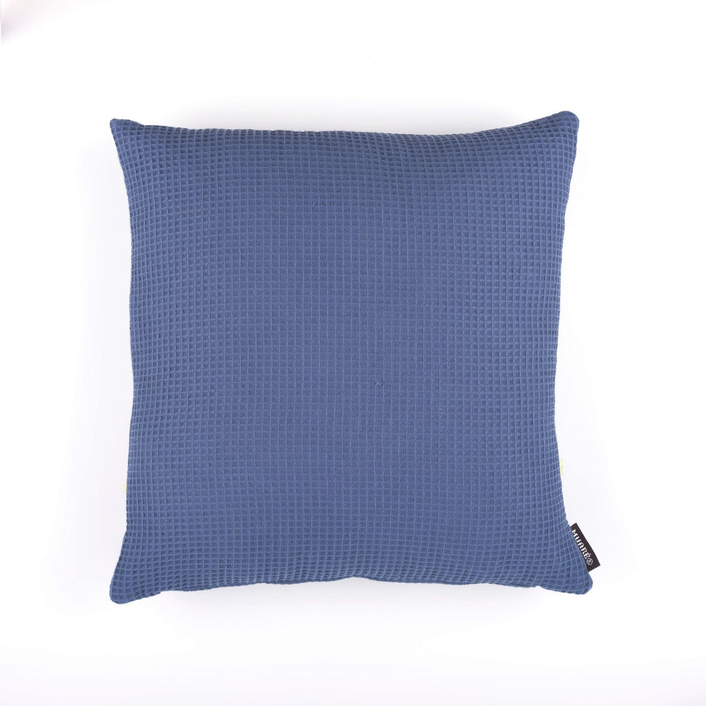 Funda de cojín Waffle Blue Majolica 50x50 cm