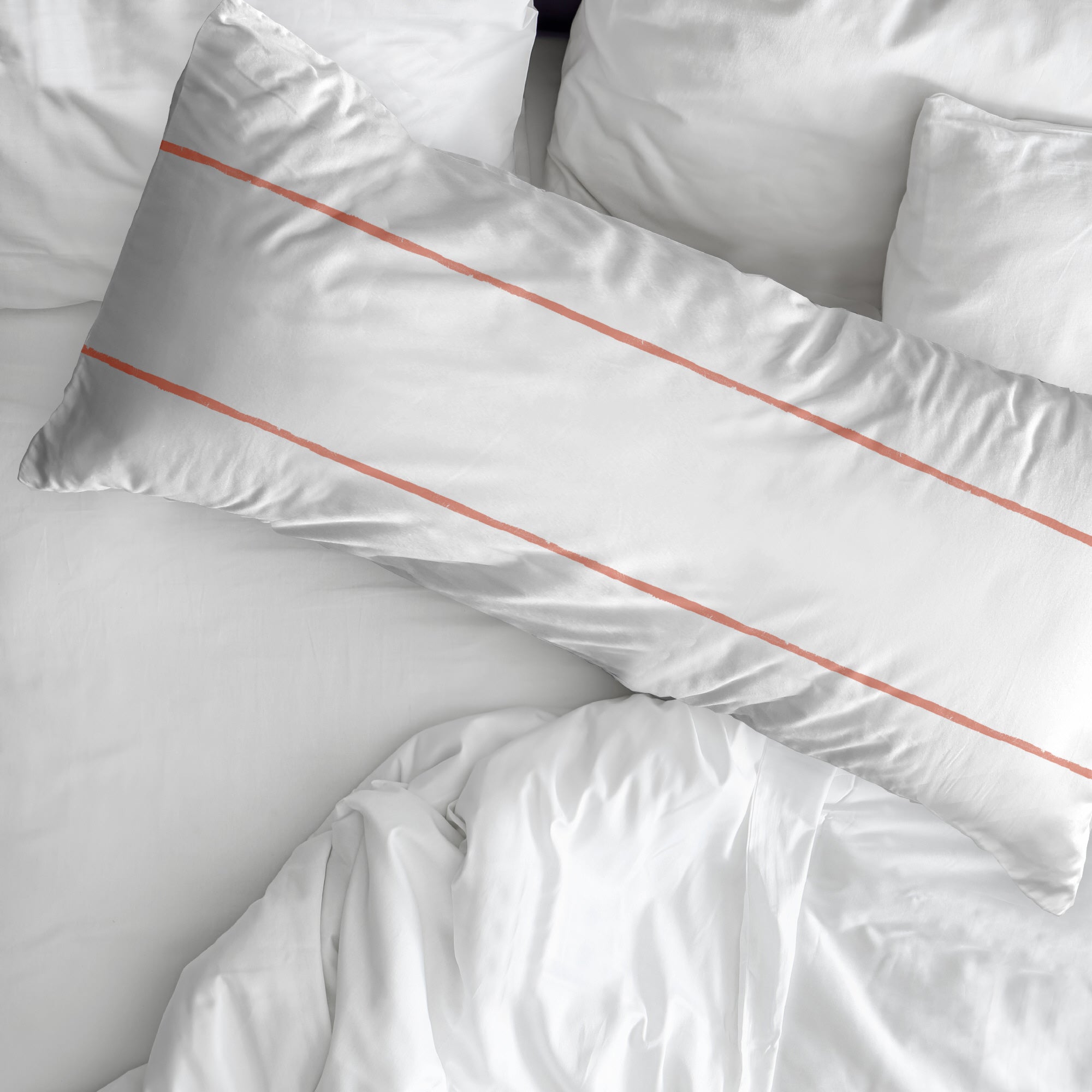 Funda de almohada popelín 200 hilos Ibiza Coral