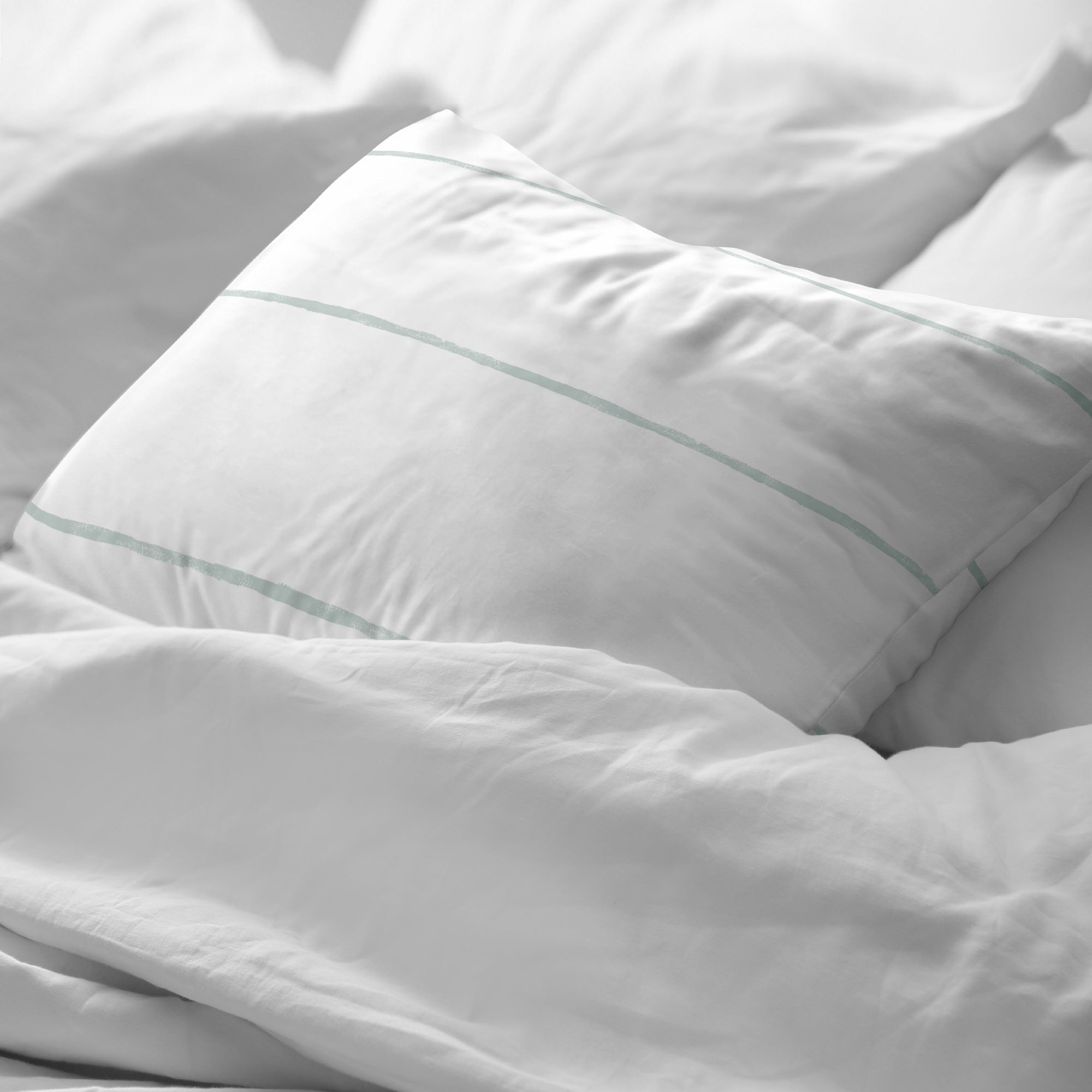 Funda de almohada popelín 200 hilos Ibiza Mint
