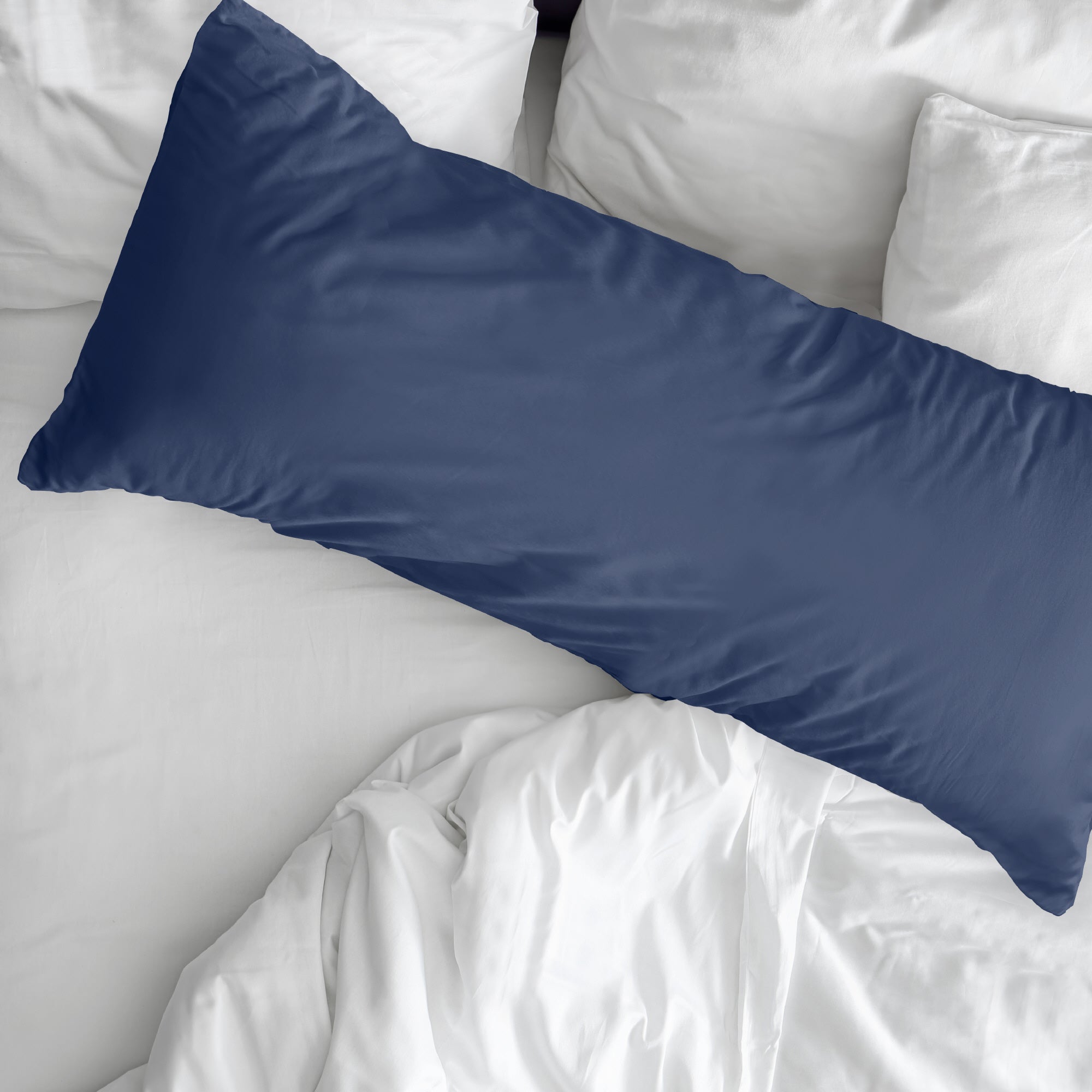 Funda de almohada popelín 200 hilos Marino