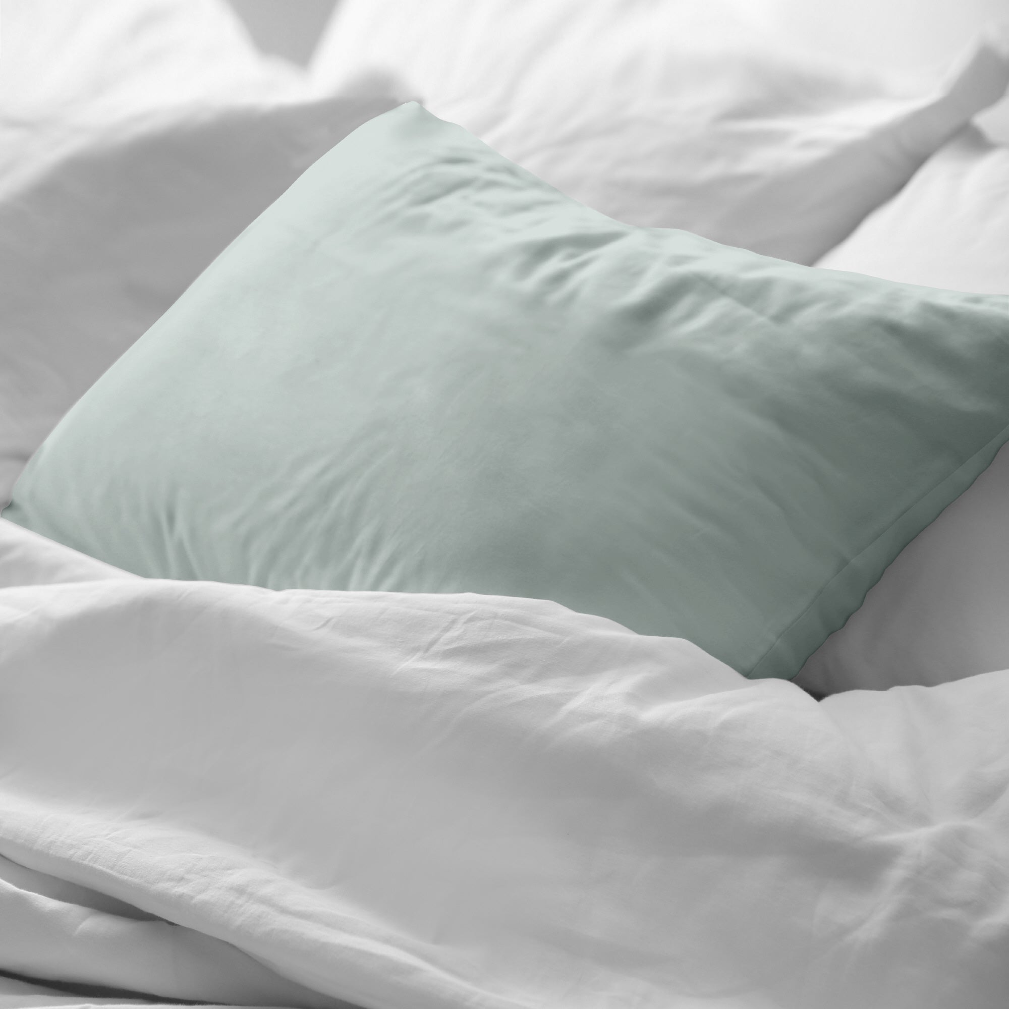 Funda de almohada popelín 200 hilos Mint