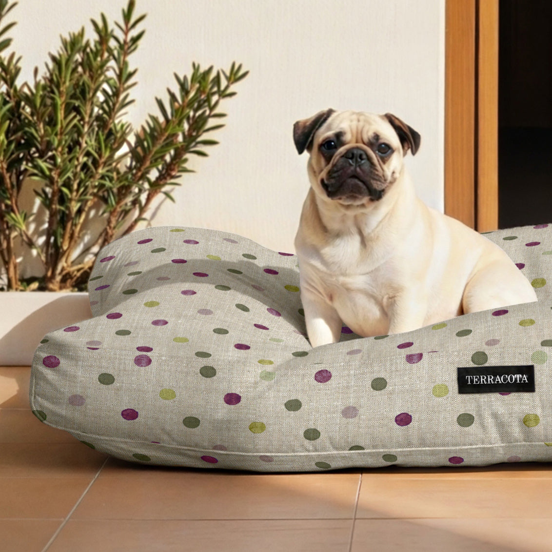 Cama para perros y gatos gruesa y acolchada 100% algodón antimanchas para mascotas 0119-19