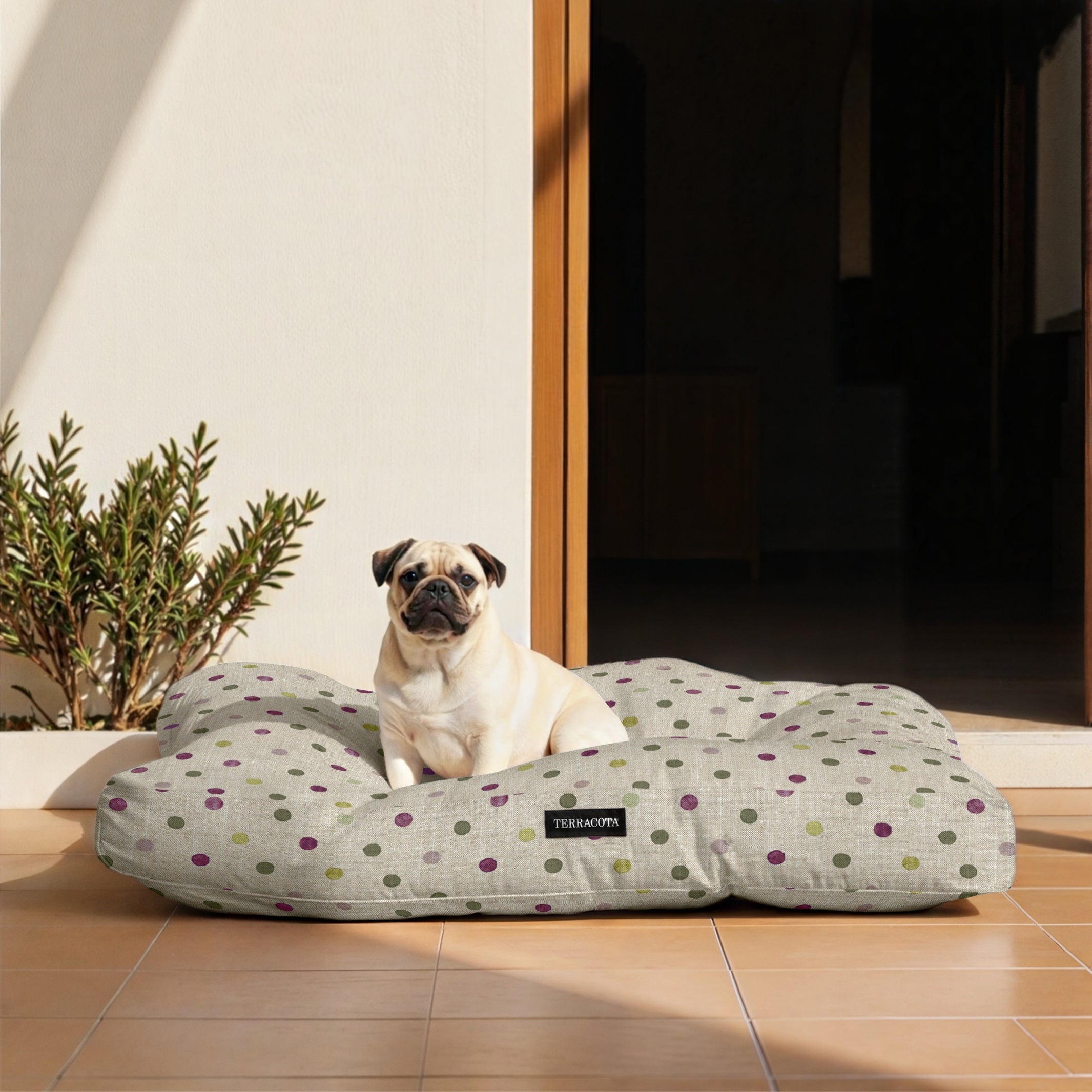 Cama para perros y gatos gruesa y acolchada 100% algodón antimanchas para mascotas 0119-19