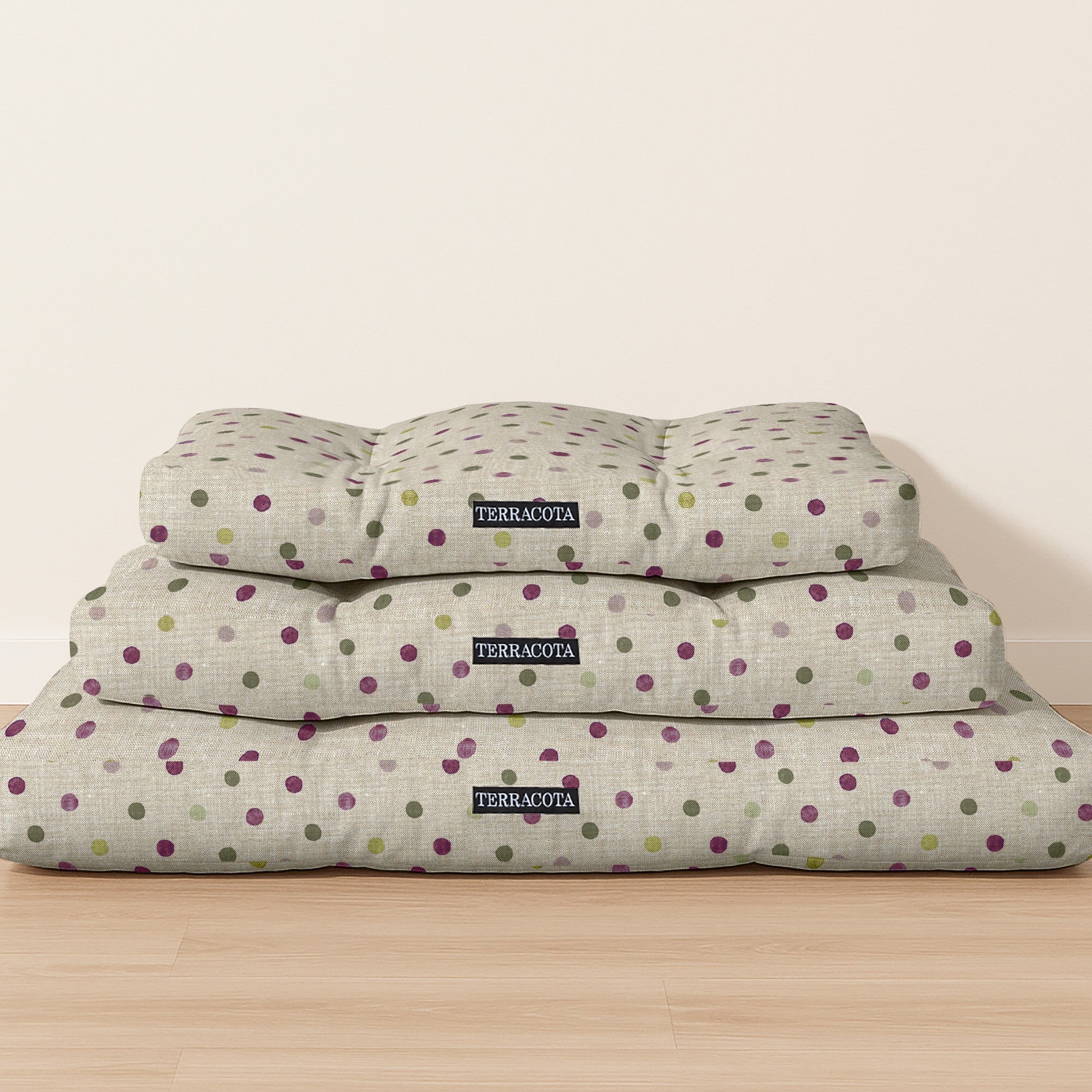 Cama para perros y gatos gruesa y acolchada 100% algodón antimanchas para mascotas 0119-19