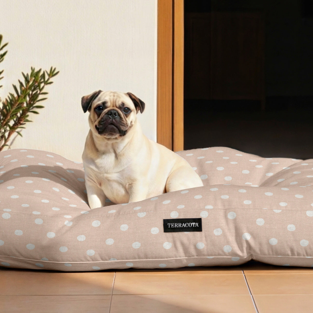 Cama para perros y gatos gruesa y acolchada 100% algodón antimanchas para mascotas 0120-179
