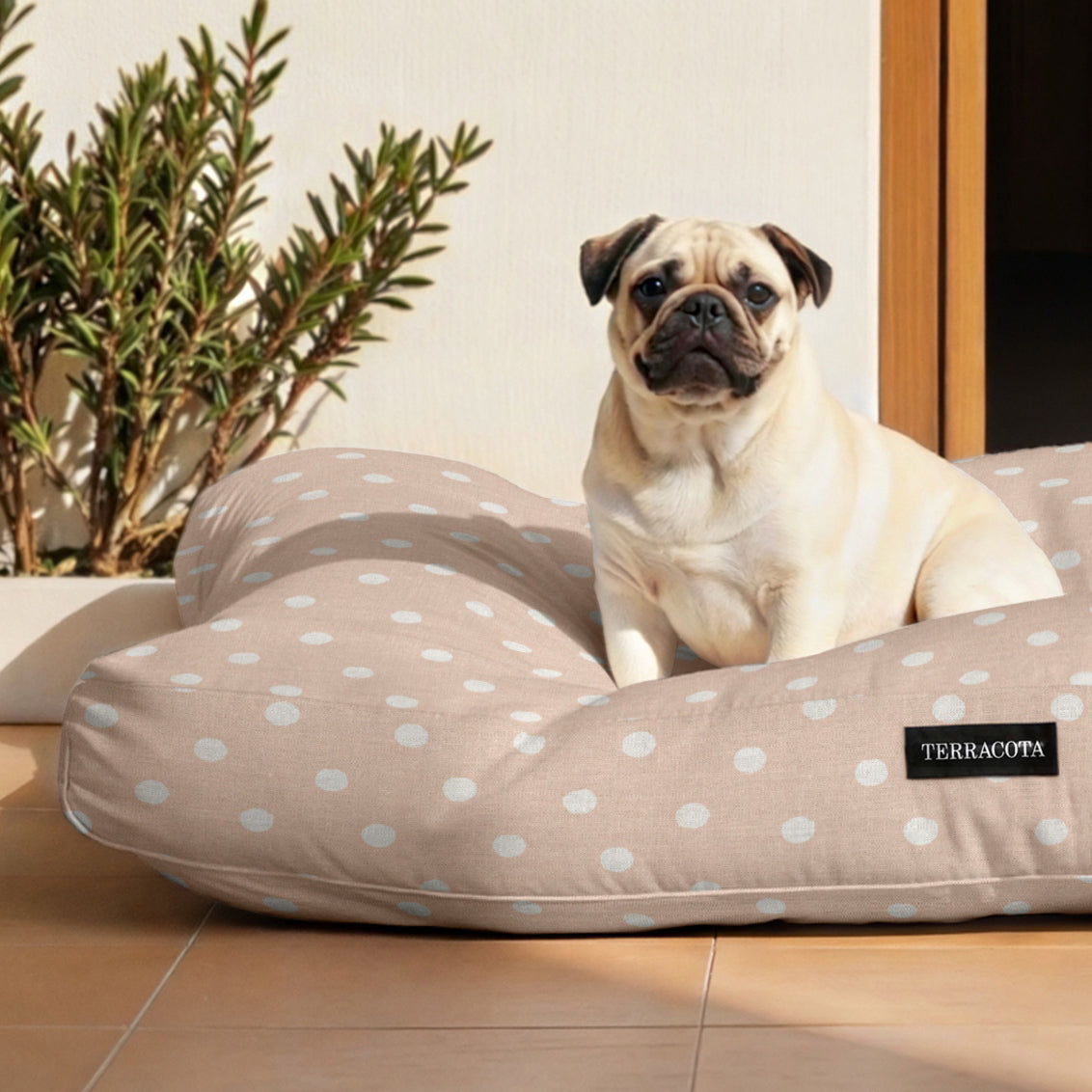 Cama para perros y gatos gruesa y acolchada 100% algodón antimanchas para mascotas 0120-179