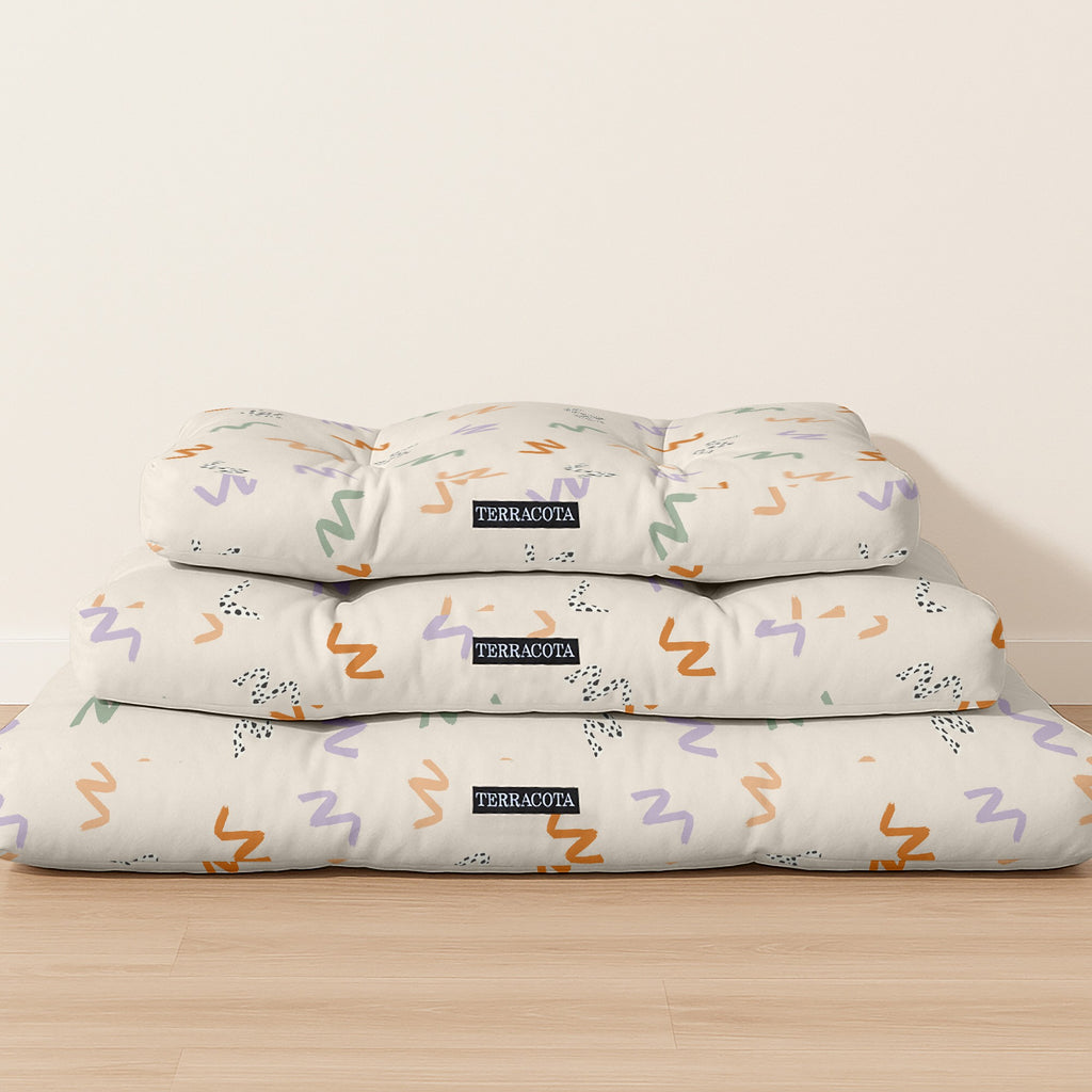 Cama para perros y gatos gruesa y acolchada 100% algodón antimanchas para mascotas 0120-201