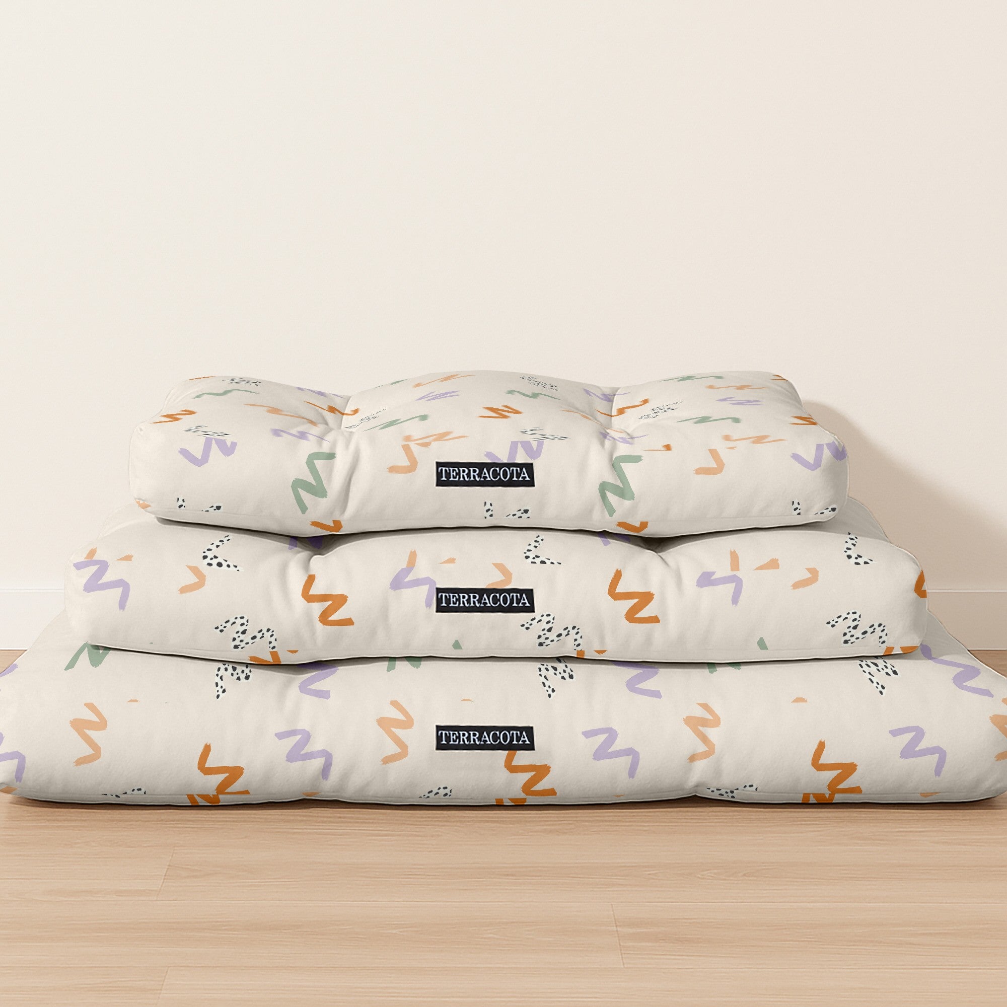 Cama para perros y gatos gruesa y acolchada 100% algodón antimanchas para mascotas 0120-201