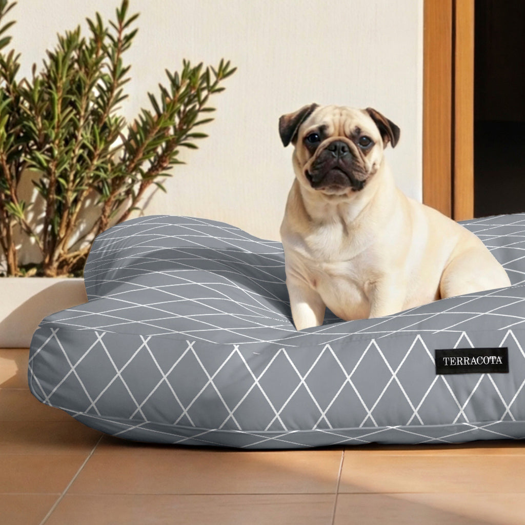 Cama para perros y gatos gruesa y acolchada 100% algodón antimanchas para mascotas 0120-297