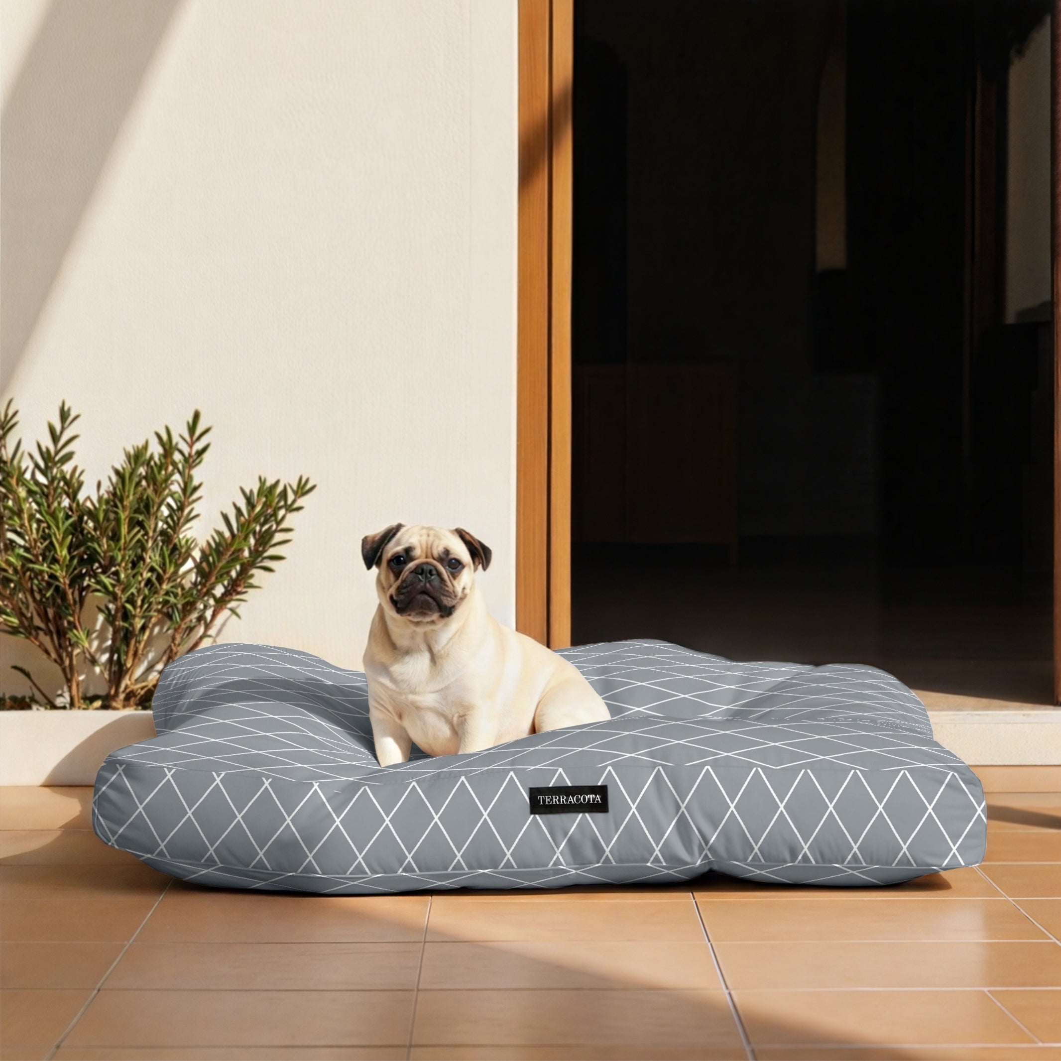 Cama para perros y gatos gruesa y acolchada 100% algodón antimanchas para mascotas 0120-297