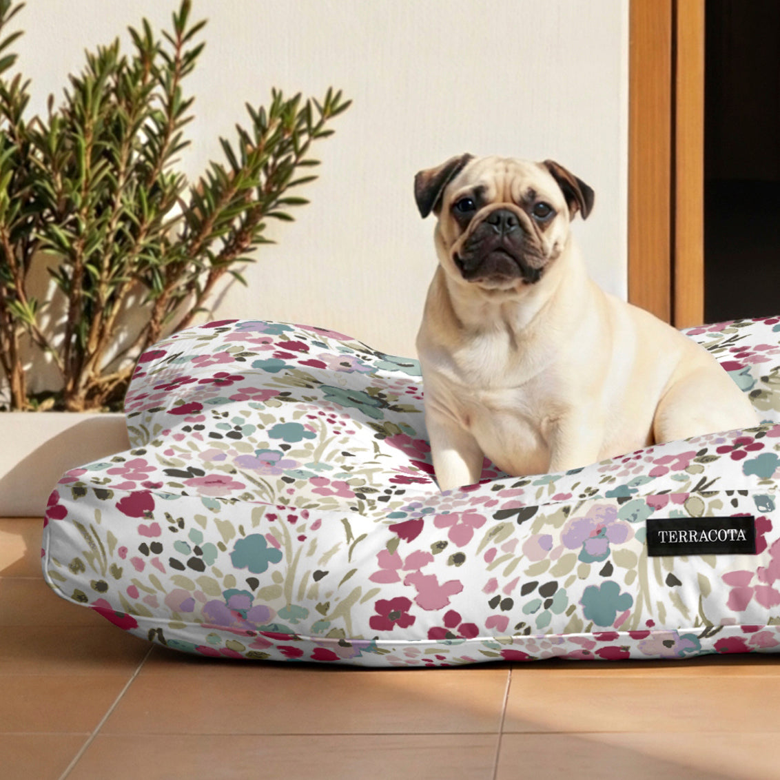 Cama para perros y gatos gruesa y acolchada 100% algodón antimanchas para mascotas 0120-52