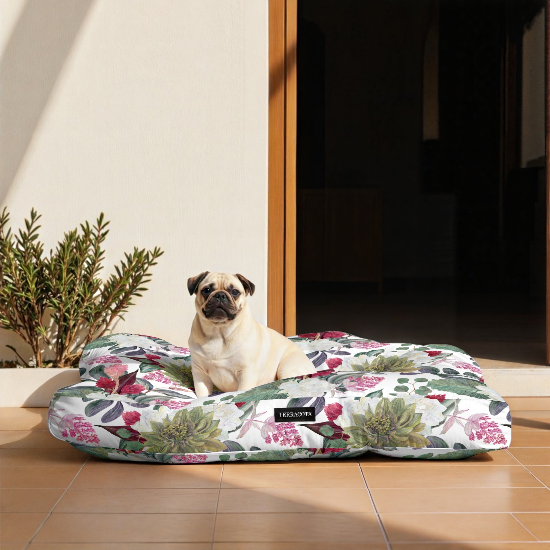 Cama para perros y gatos gruesa y acolchada 100% algodón antimanchas para mascotas 0318-105 Red