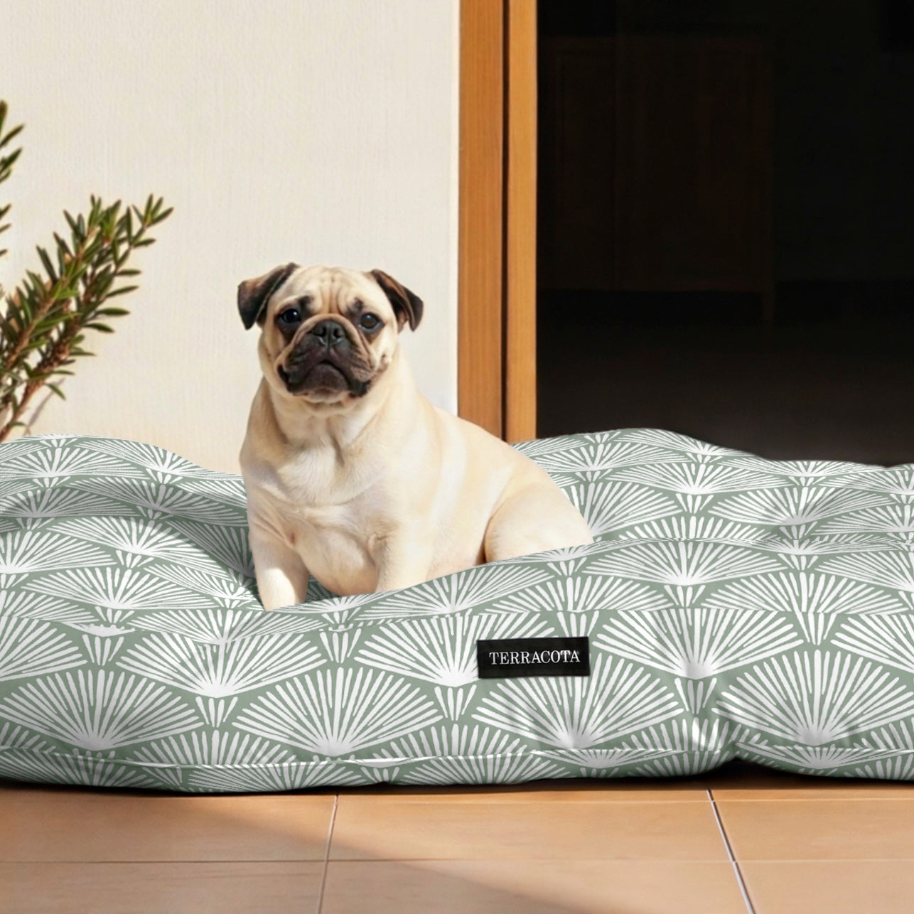 Cama para perros y gatos gruesa y acolchada 100% algodón antimanchas para mascotas Asena 4