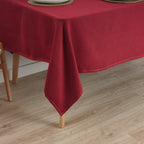 Mantel antimanchas premium jacquard Liso Rojo